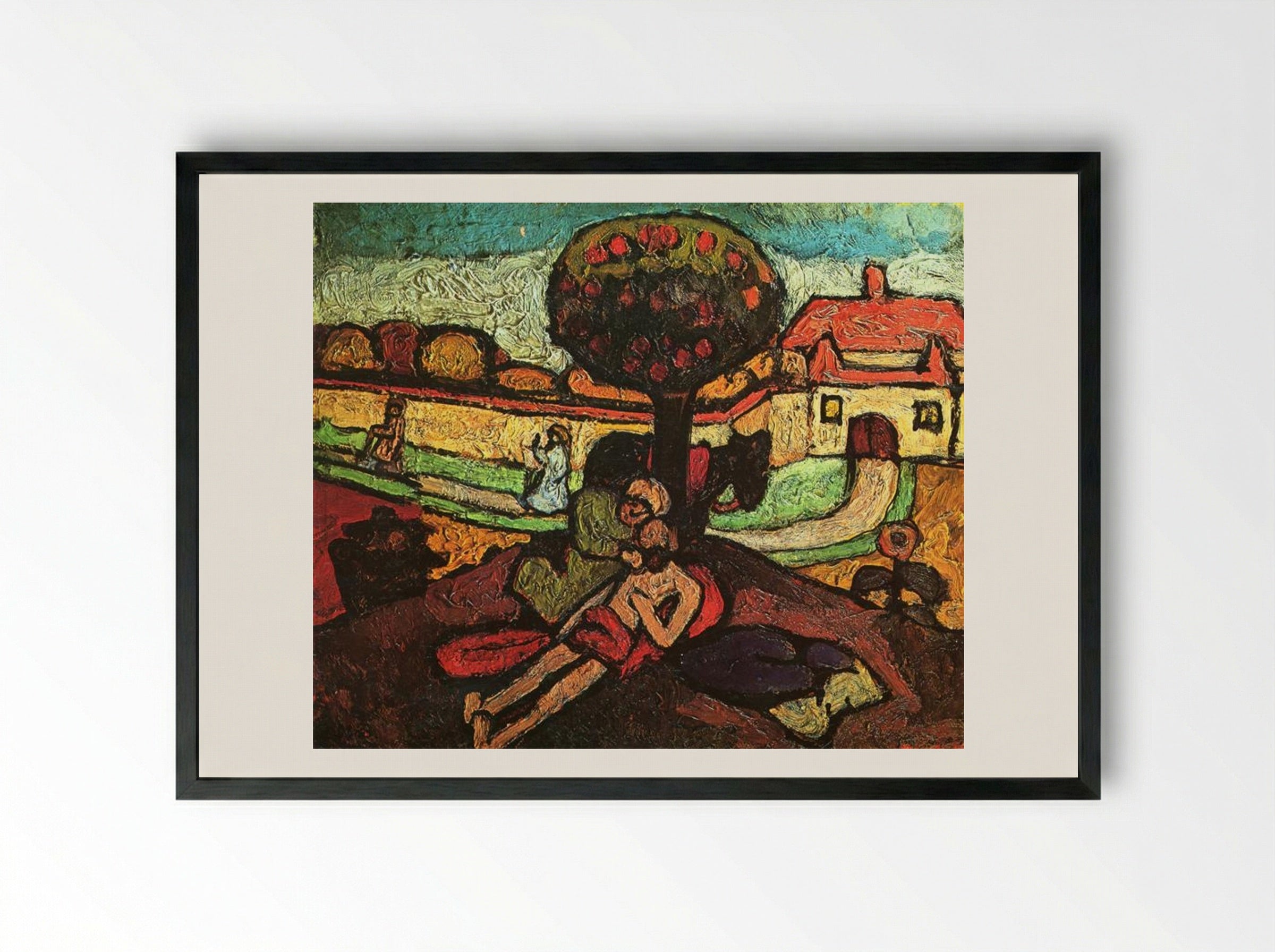 The Good Samaritan - Paula Modersohn-Becker - Framed Print Black