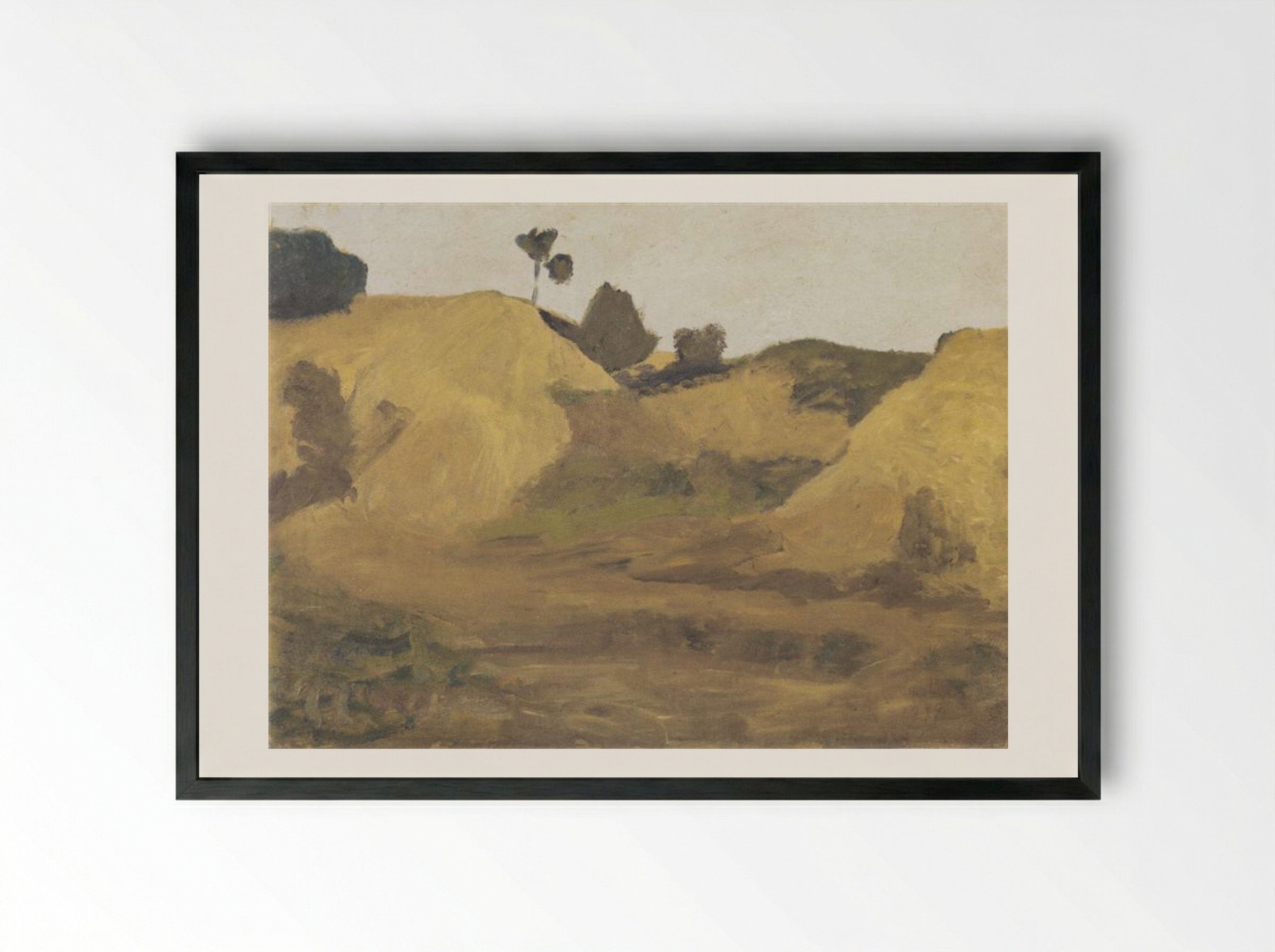 Sand pit at Weyersberg - Paula Modersohn-Becker - Framed Print Black