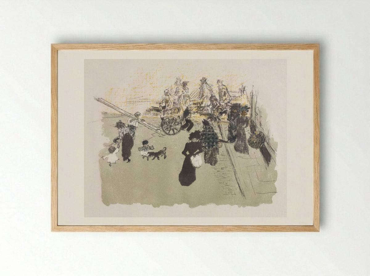 Street Corner - Pierre Bonnard - Framed Print Wood