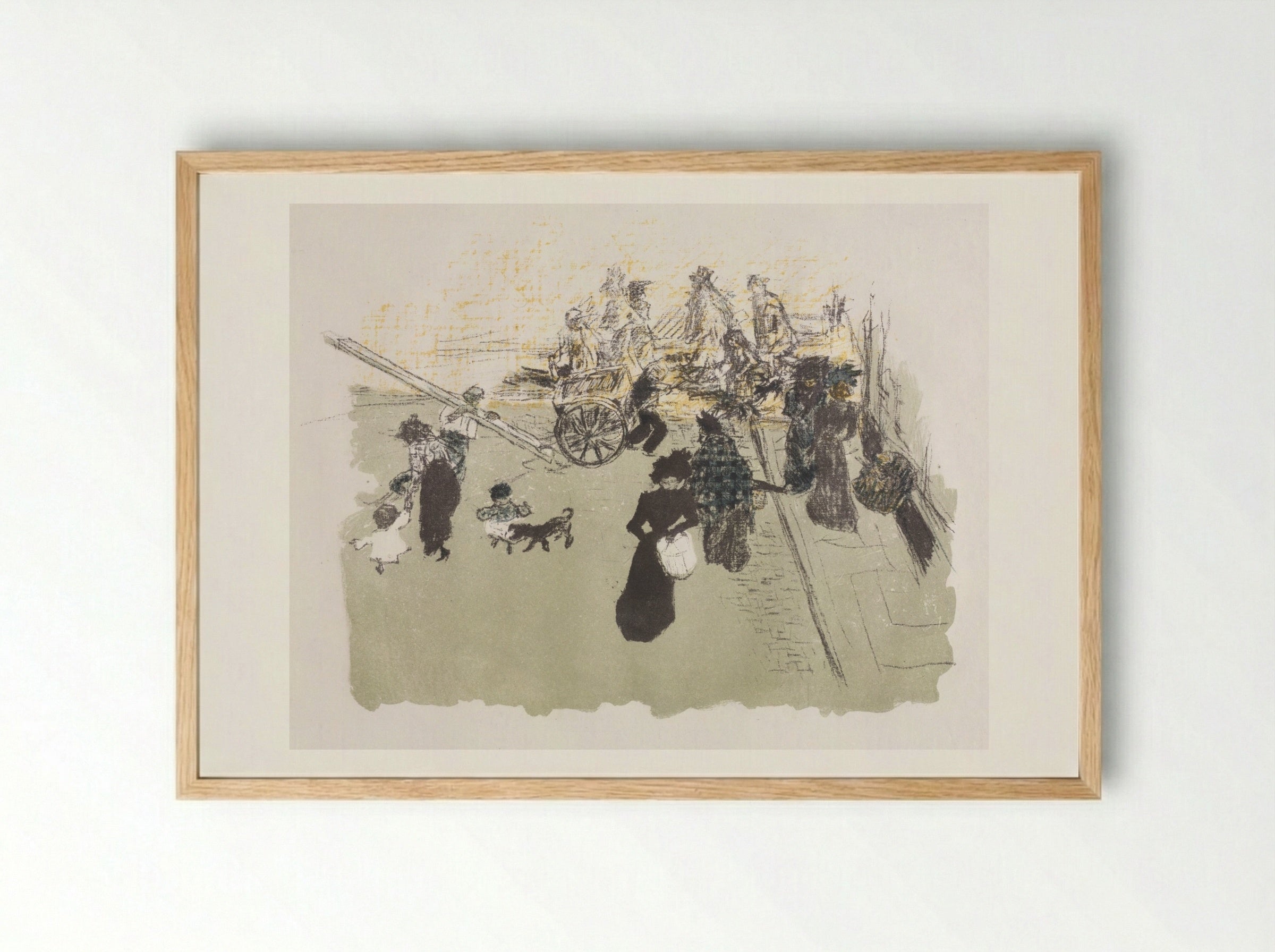 Street Corner - Pierre Bonnard - Framed Print Wood