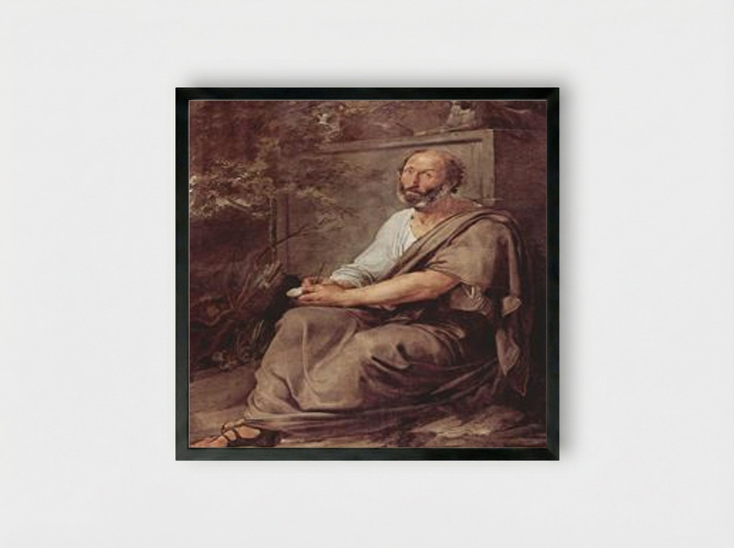 Aristotle - Francesco Hayez - Framed Print Black