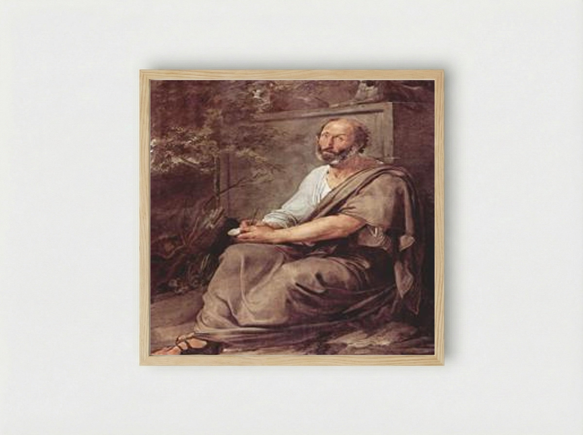 Aristotle - Francesco Hayez - Framed Print Wood