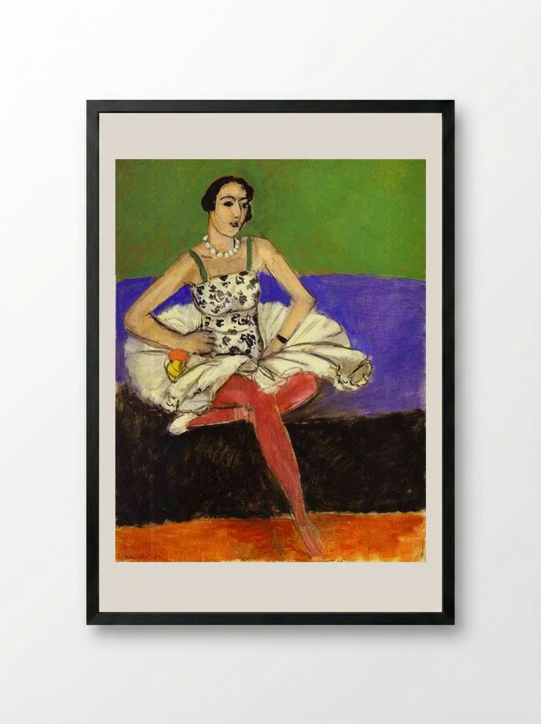 Ballet Dancer - Henri Matisse - Framed Print Black