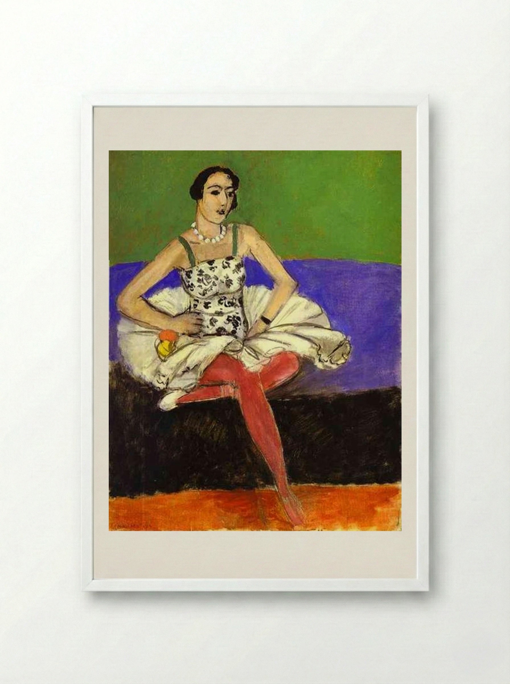 Ballet Dancer - Henri Matisse - Framed Print White