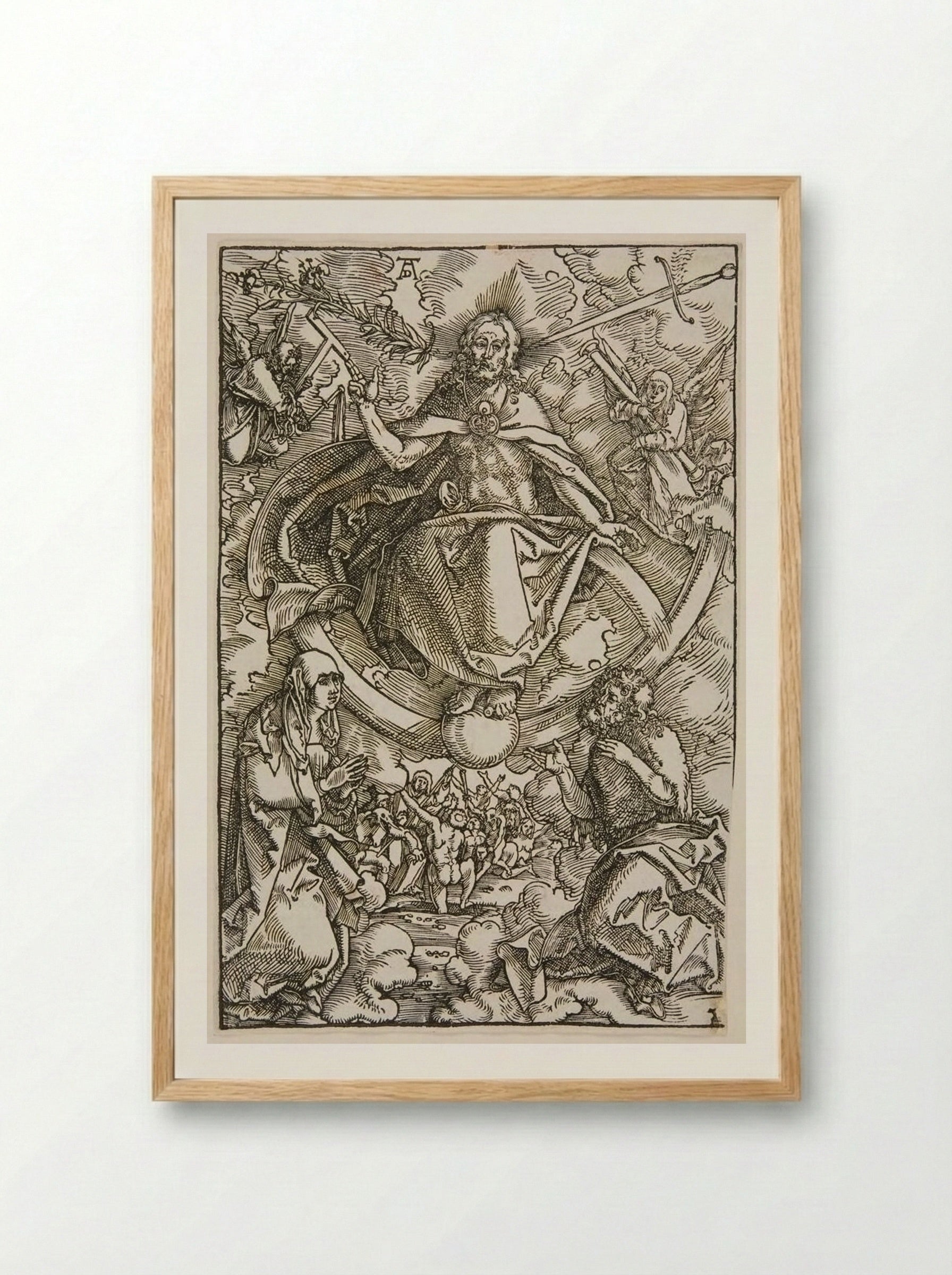 The Last Judgment - Hans Baldung Grien - Framed Print Wood