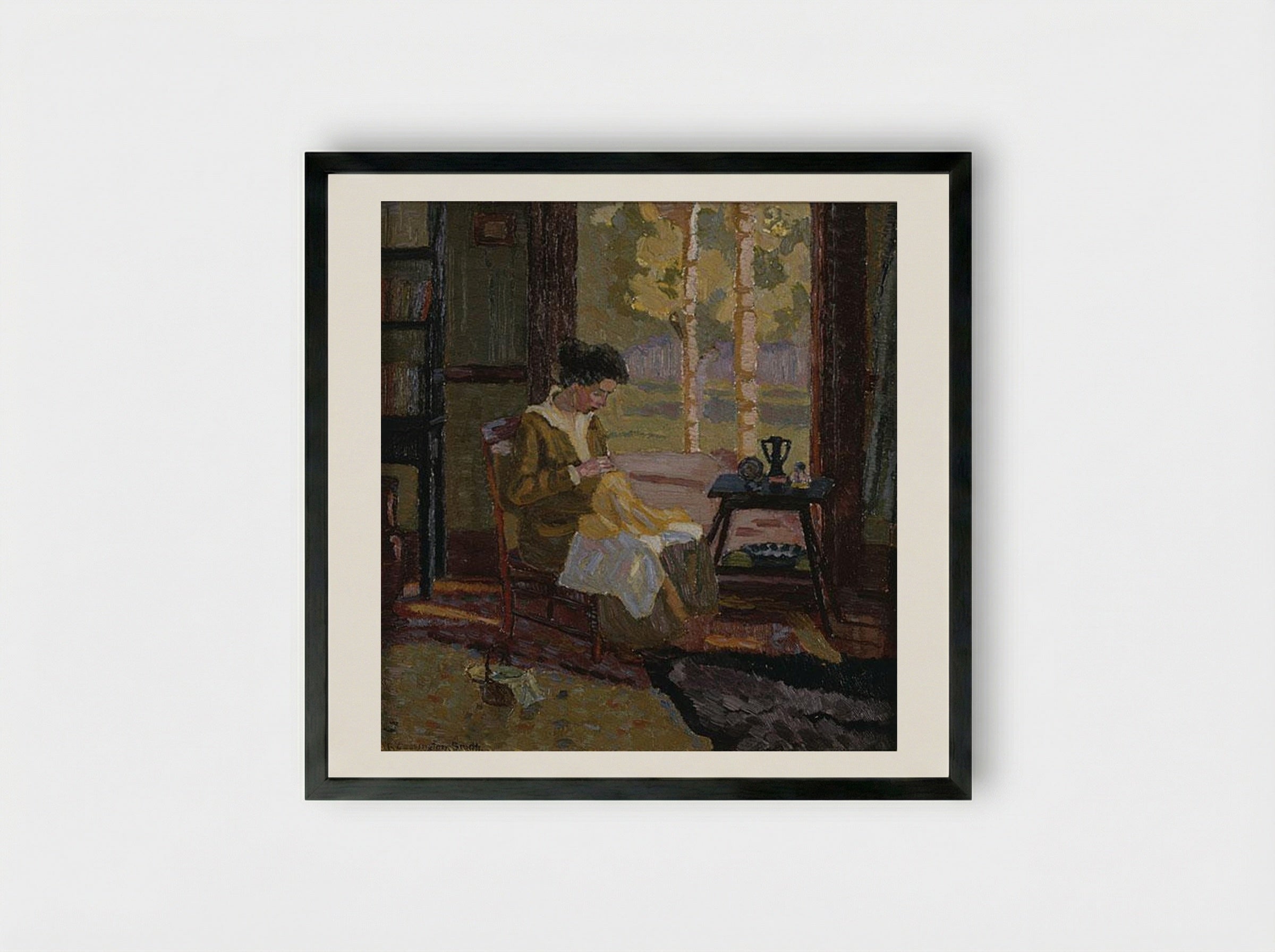 Open Window - Grace Cossington Smith - Framed Print Black