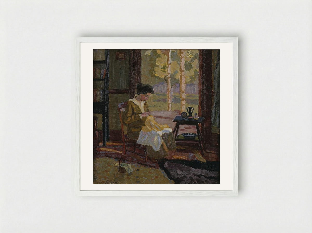 Open Window - Grace Cossington Smith - Framed Print White