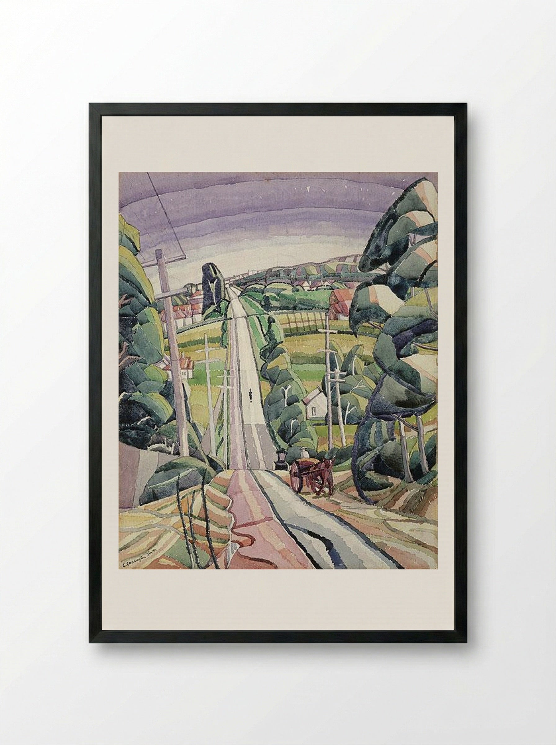 Eastern Road, Turramurra - Grace Cossington Smith - Framed Print Black