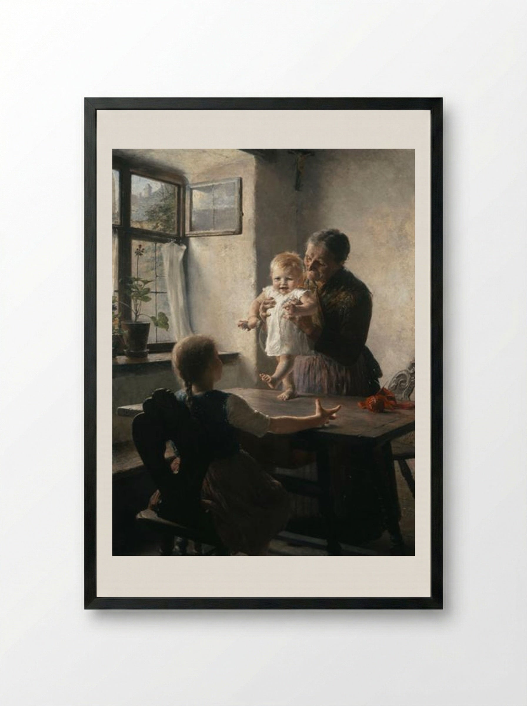 First Steps - Georgios Jakobides - Framed Print Black