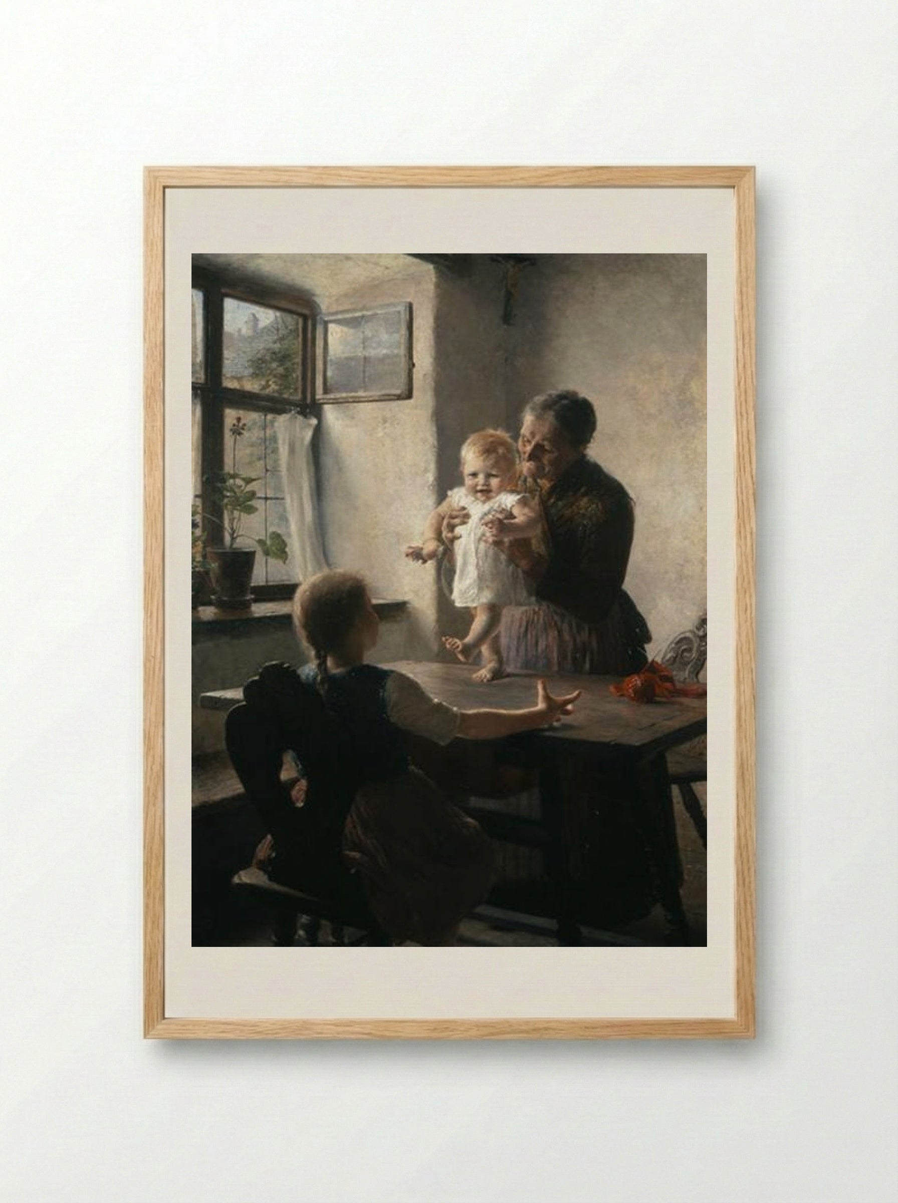 First Steps - Georgios Jakobides - Framed Print Wood