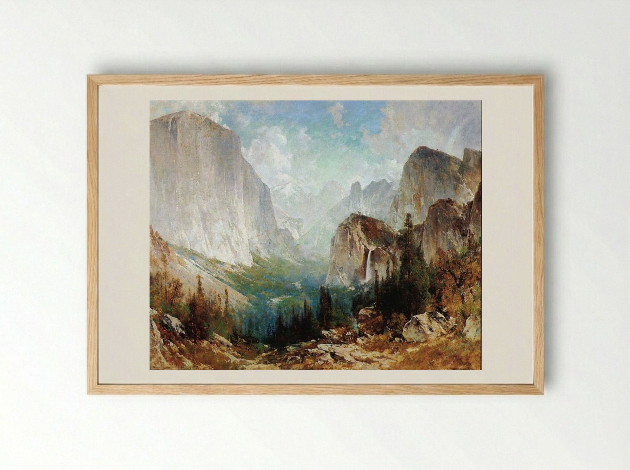 After the Storm, Yosemite Valley - Thomas Hill - Framed Print Wood