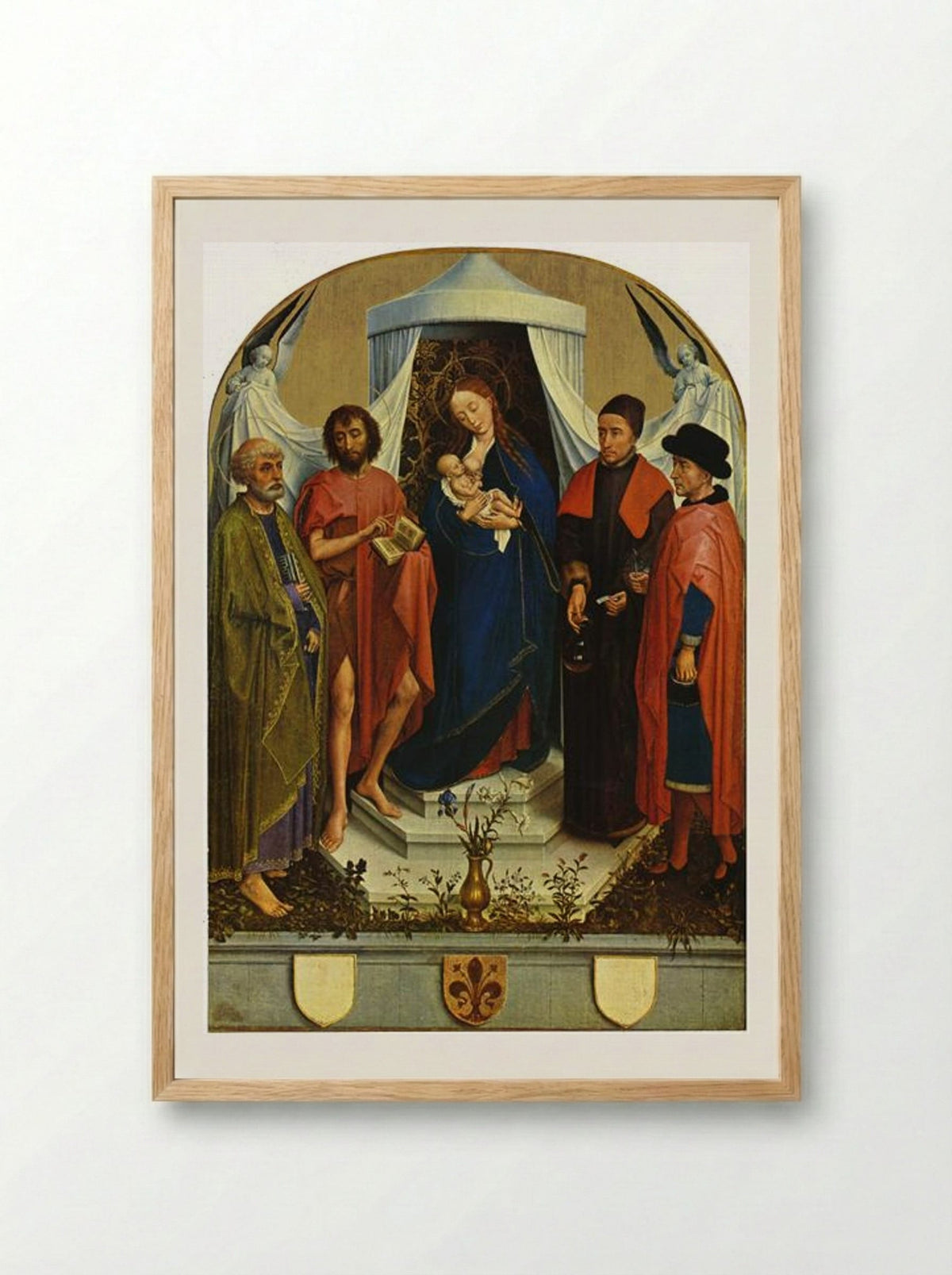 Medici Madonna - Rogier van der Weyden - Framed Print Wood
