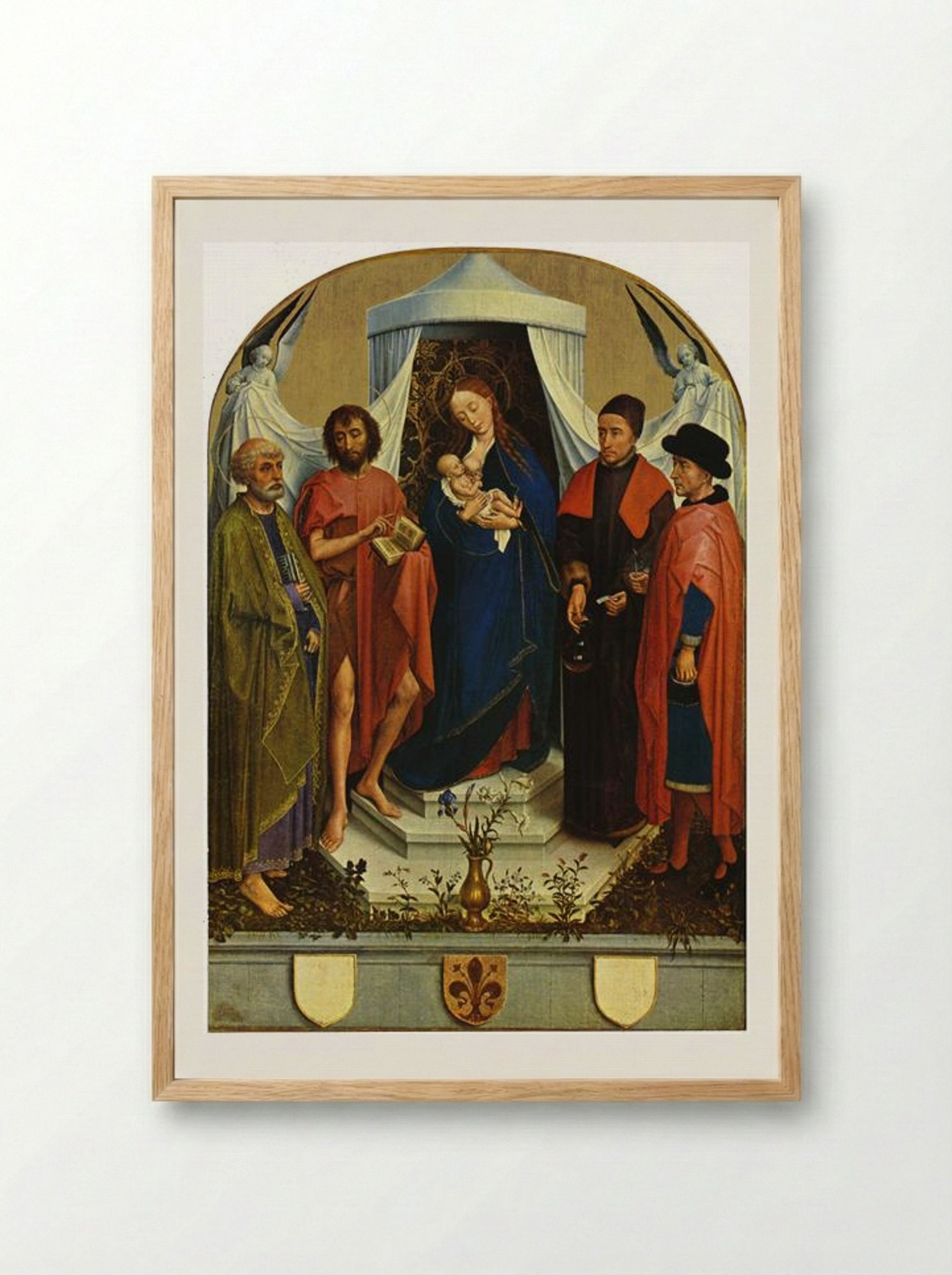 Medici Madonna - Rogier van der Weyden - Framed Print Wood