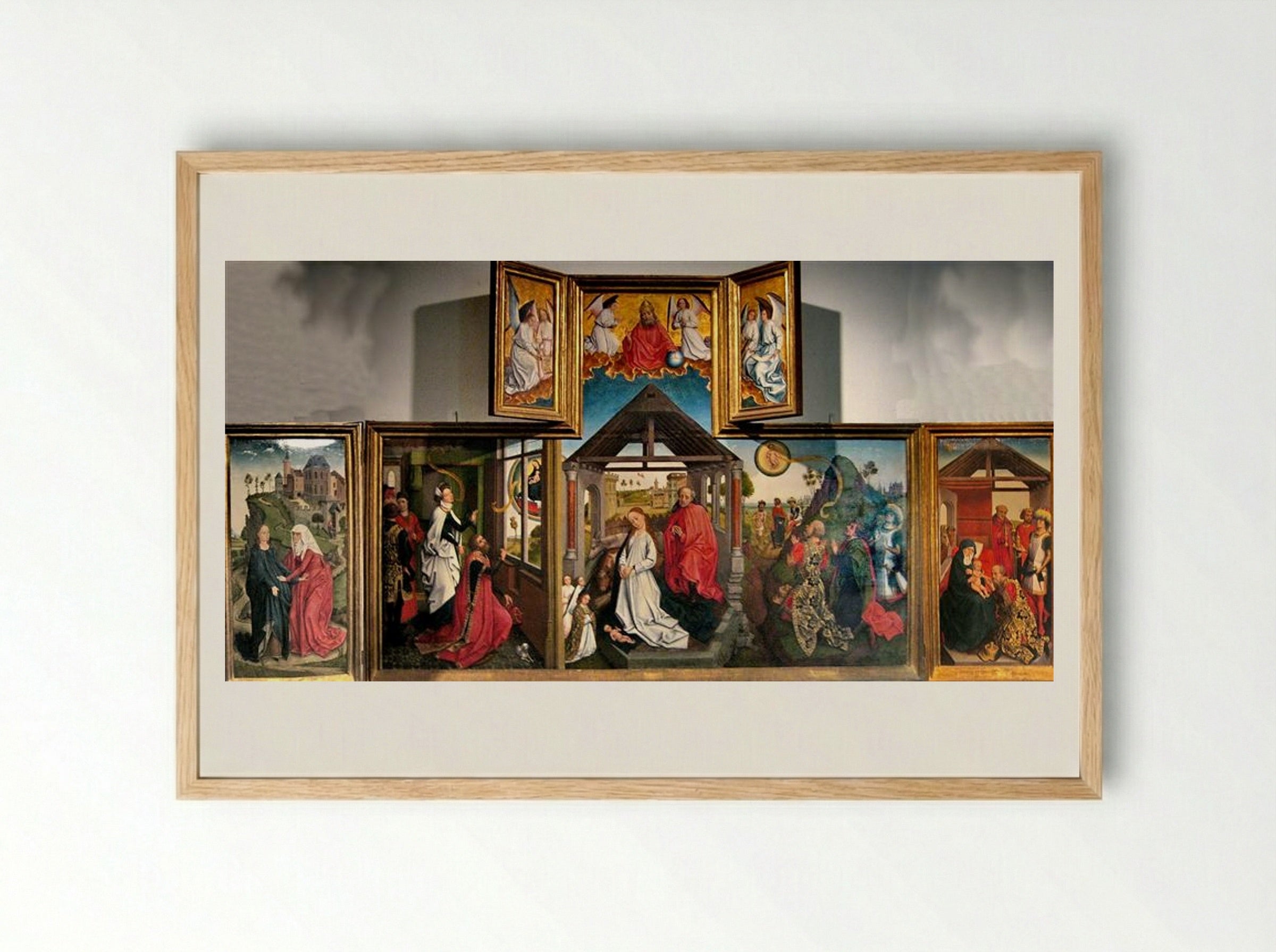 The Bladelin Triptych - Rogier van der Weyden - Framed Print Wood