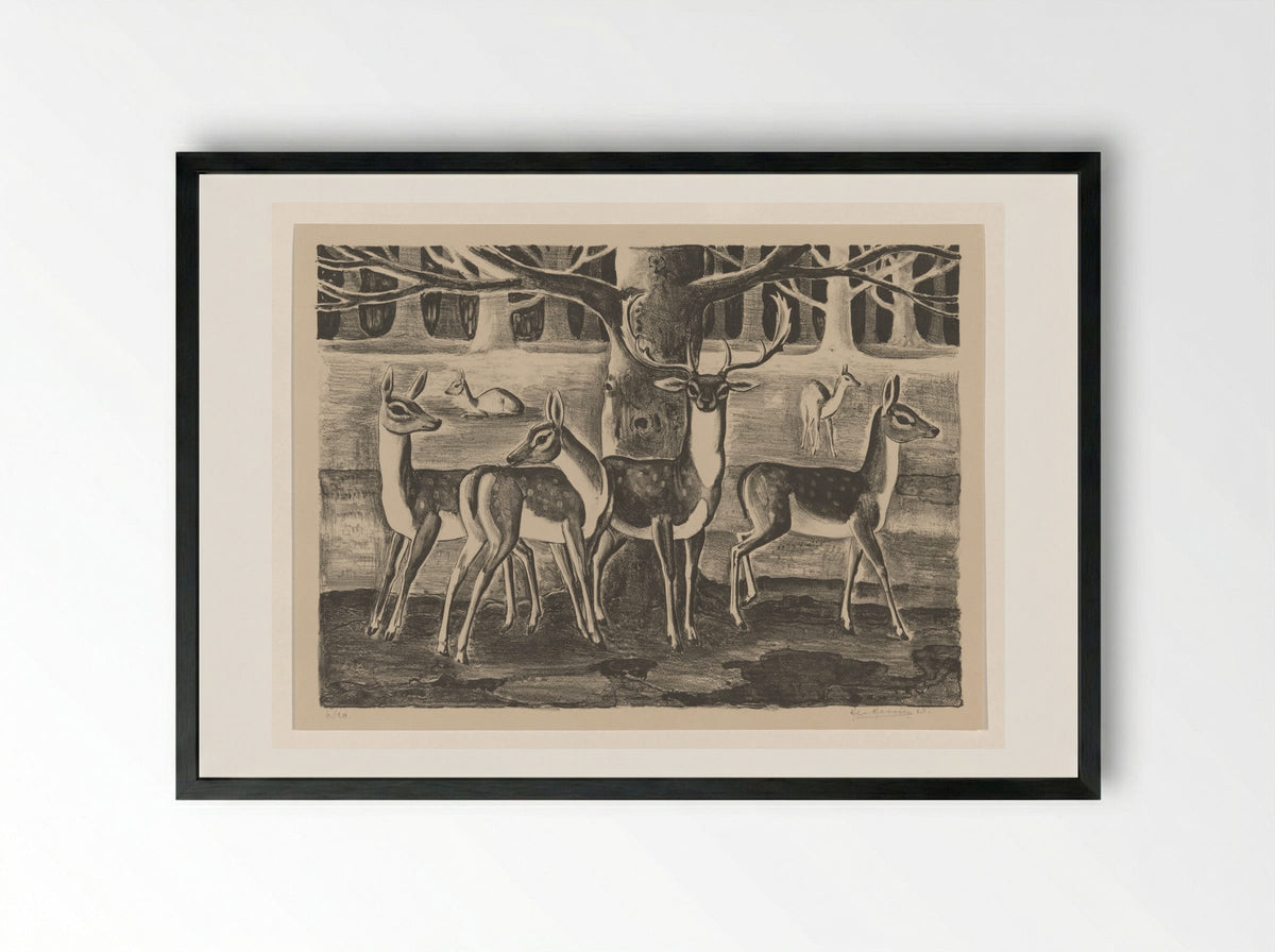 Herten - Ger Gerrits - Framed Print Black