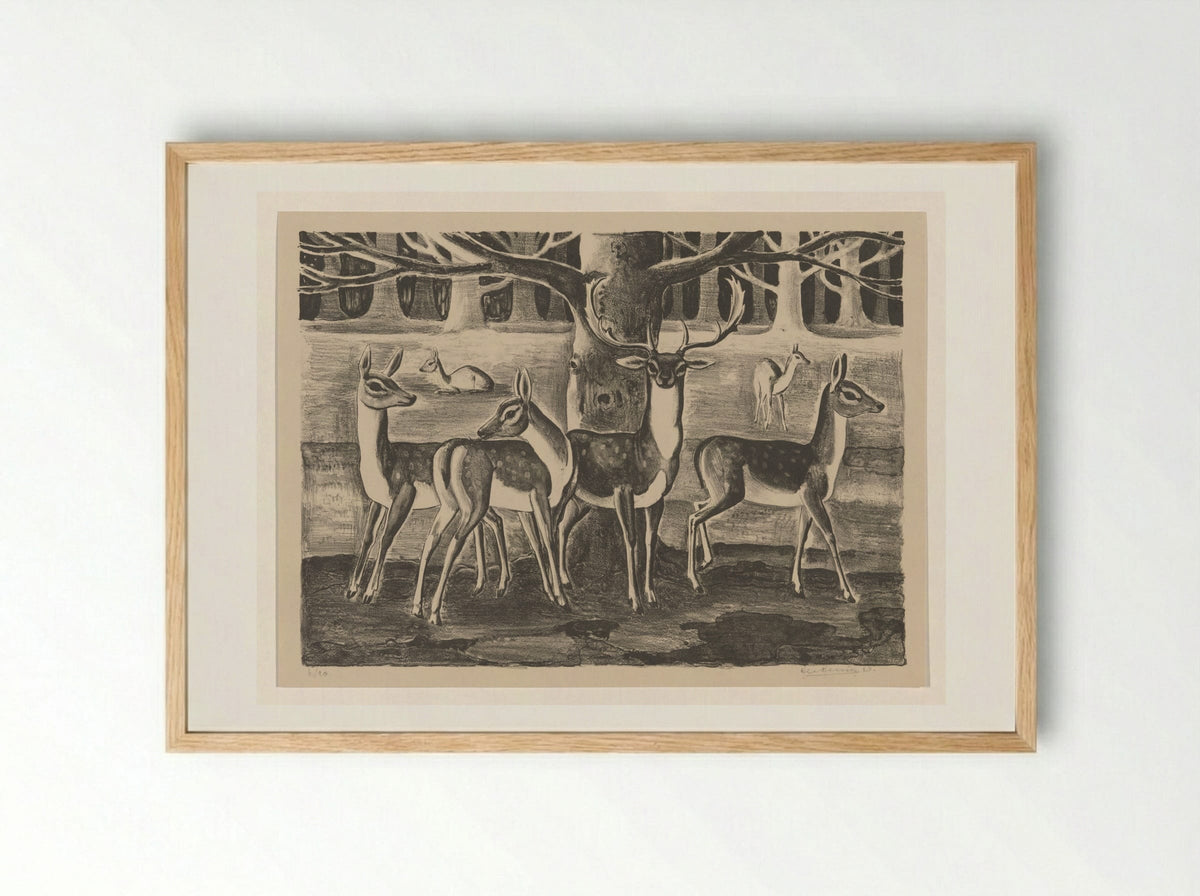 Herten - Ger Gerrits - Framed Print Wood
