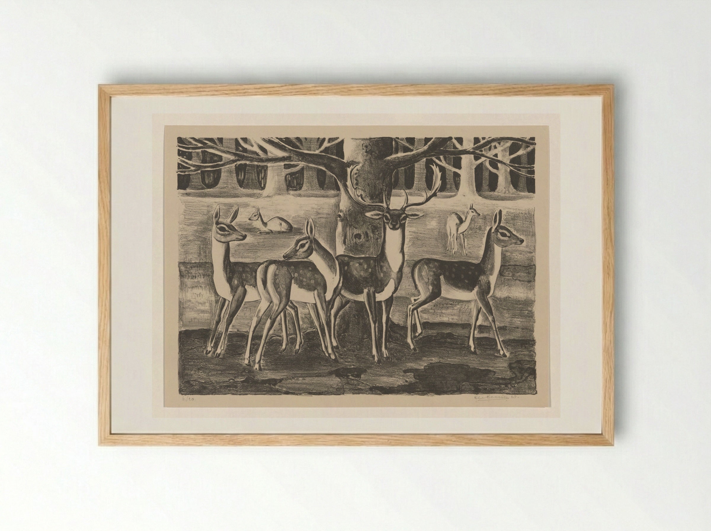 Herten - Ger Gerrits - Framed Print Wood