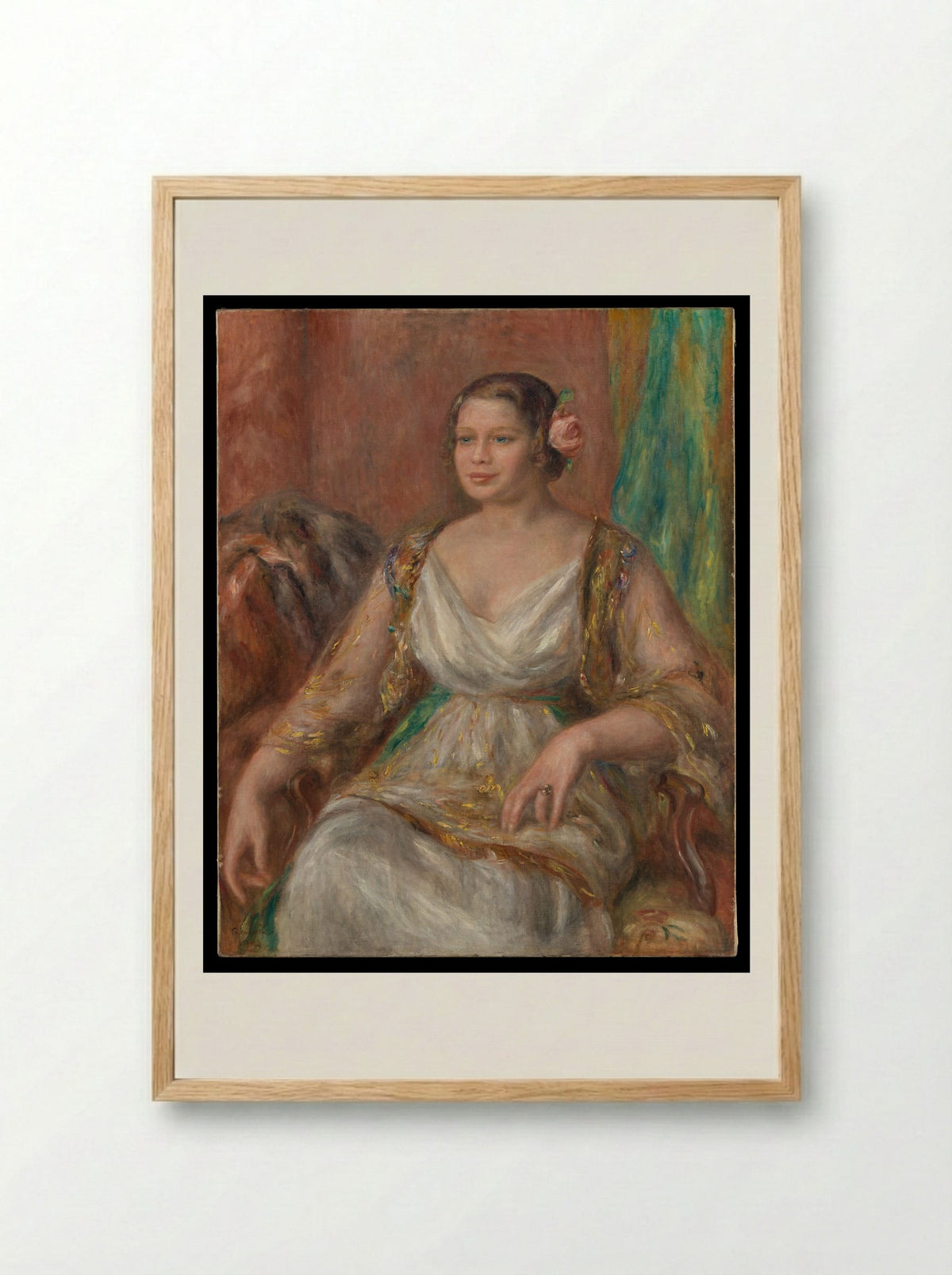 Tilla Durieux - Auguste Renoir - Framed Print Wood