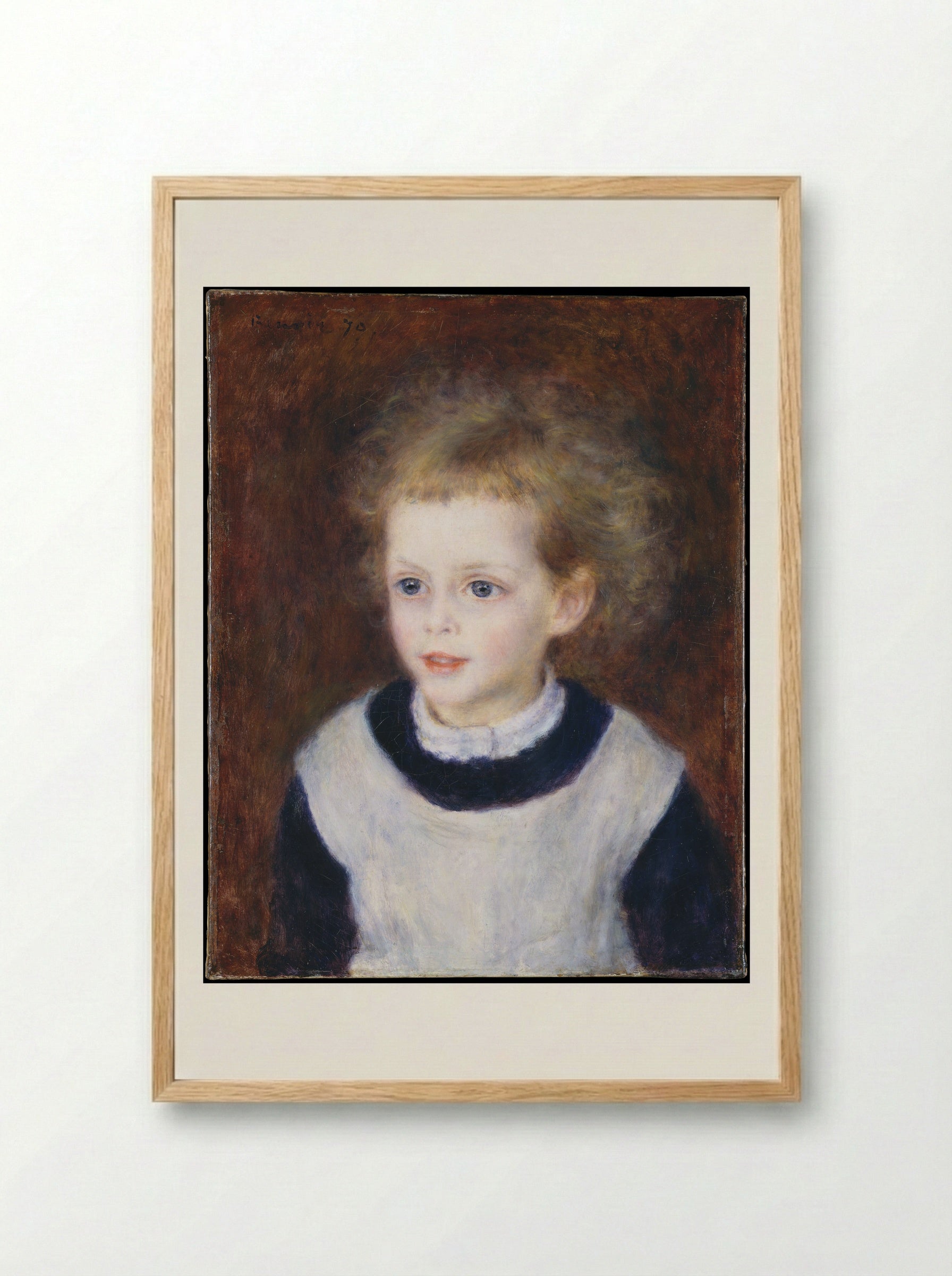 Marguerite-Thérèse (Margot) Berard - Auguste Renoir - Framed Print Wood