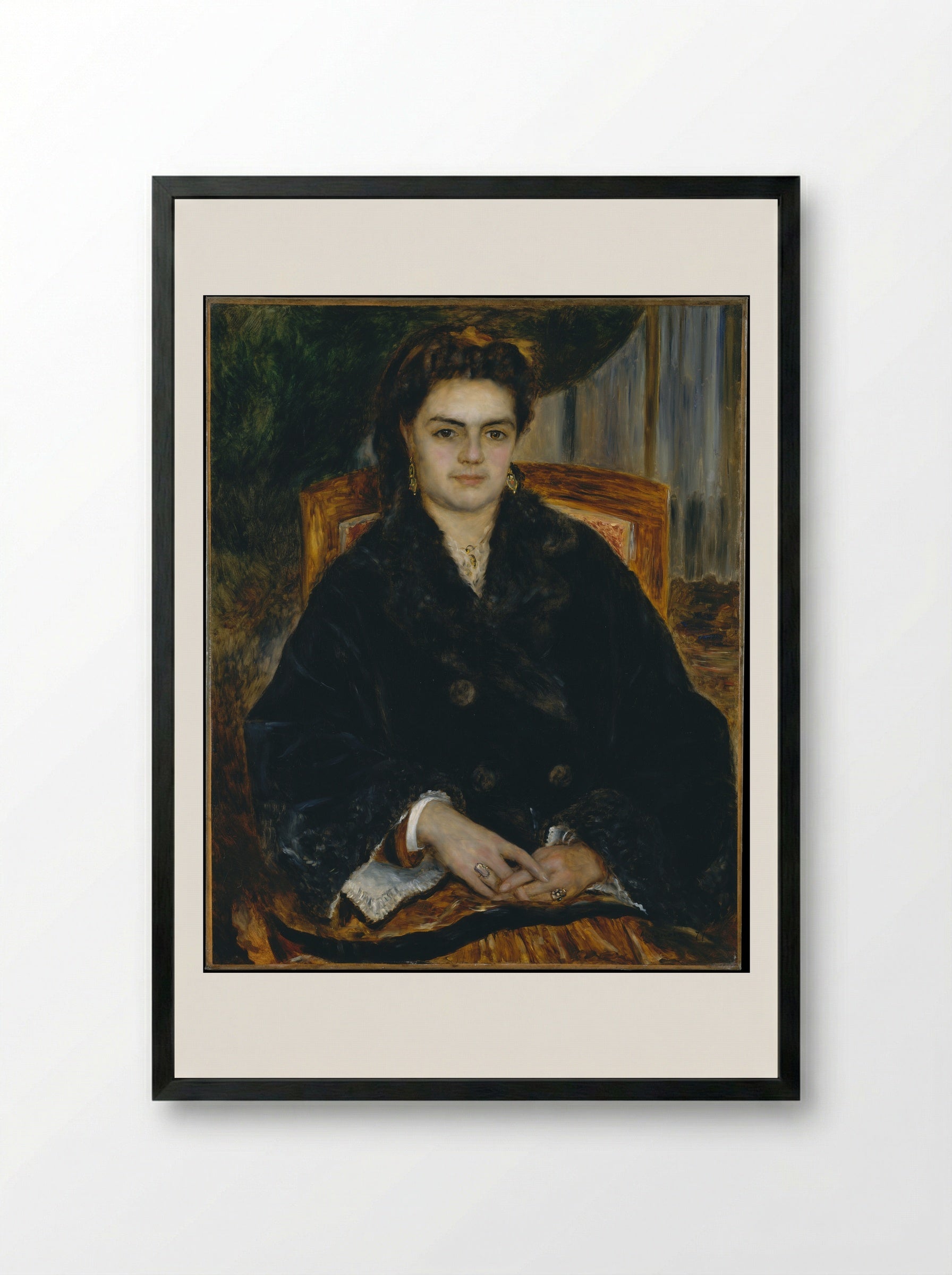 Madame Édouard Bernier - Auguste Renoir - Framed Print Black