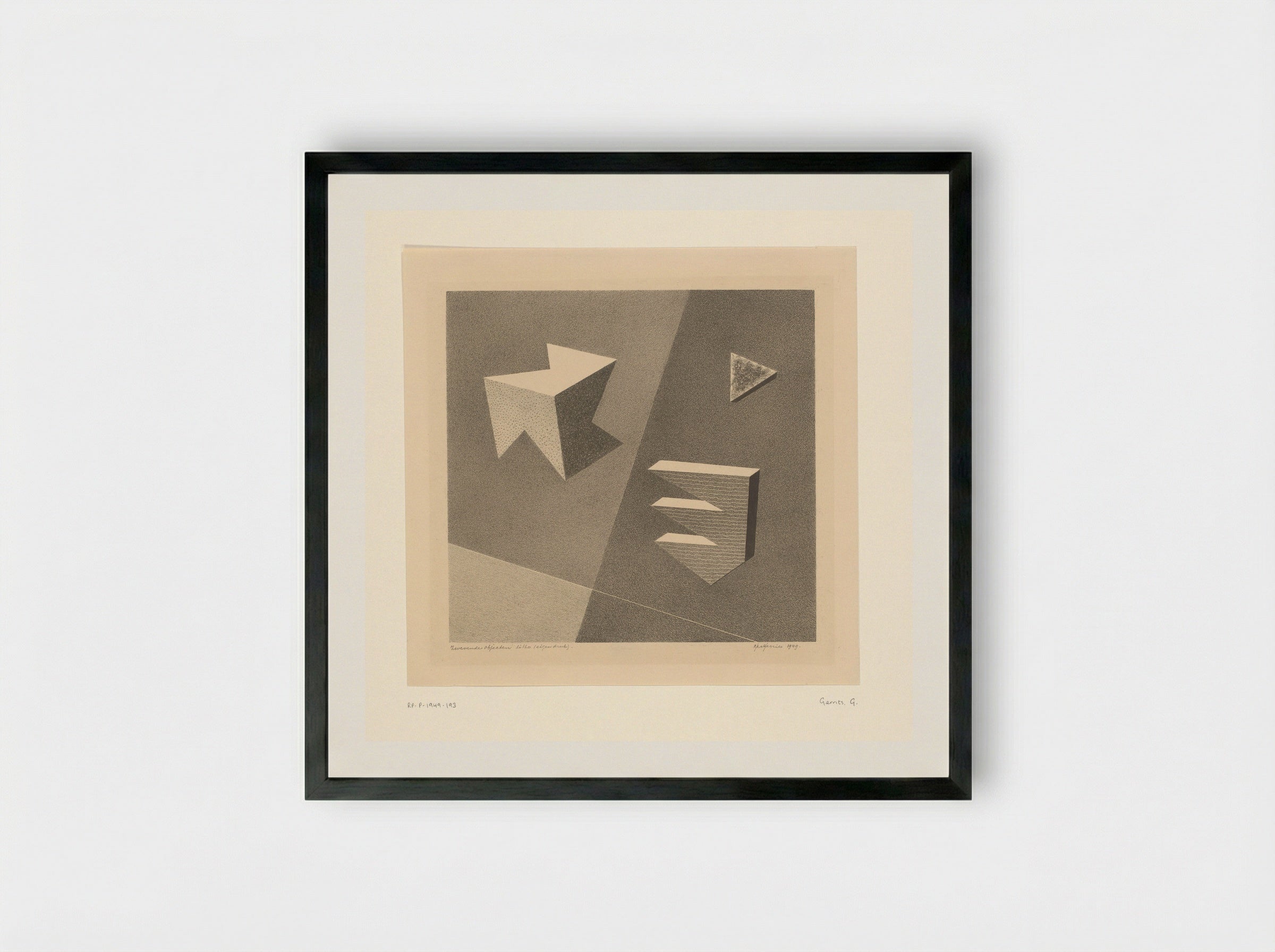 Zwevende objecten - Ger Gerrits - Framed Print Black