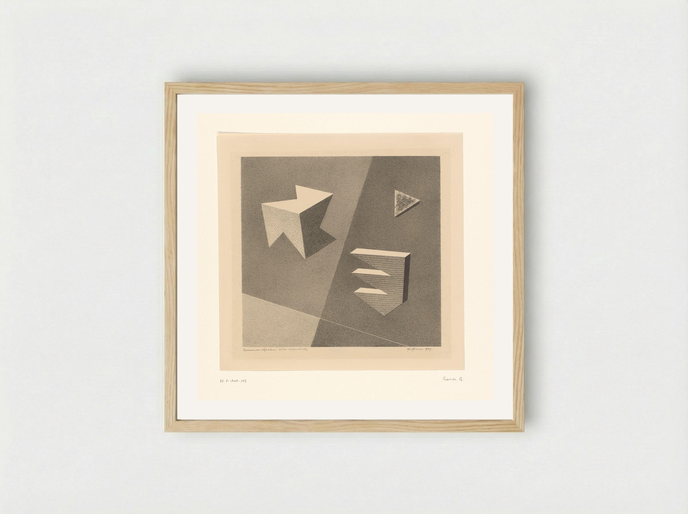 Zwevende objecten - Ger Gerrits - Framed Print Wood