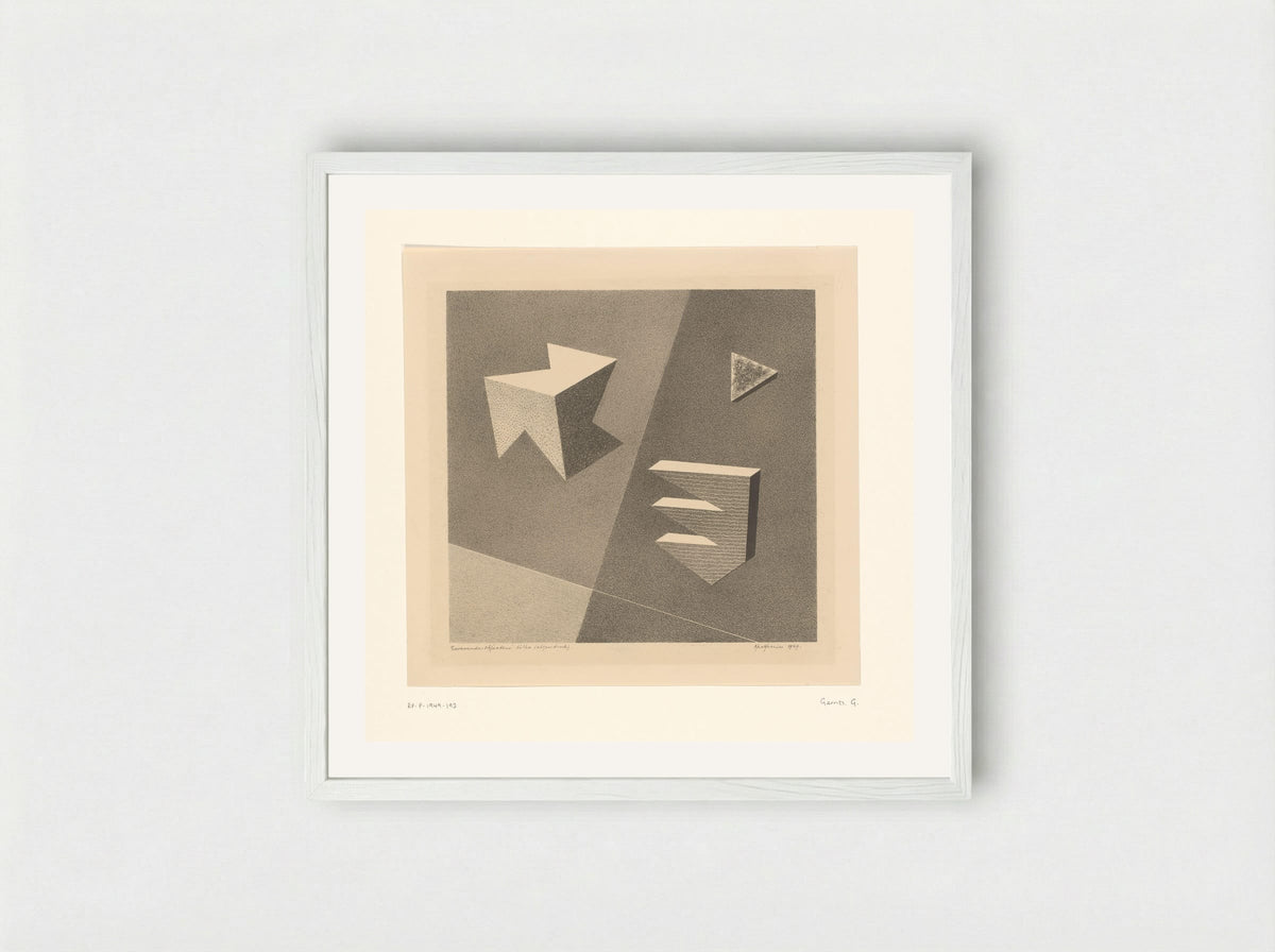 Zwevende objecten - Ger Gerrits - Framed Print White
