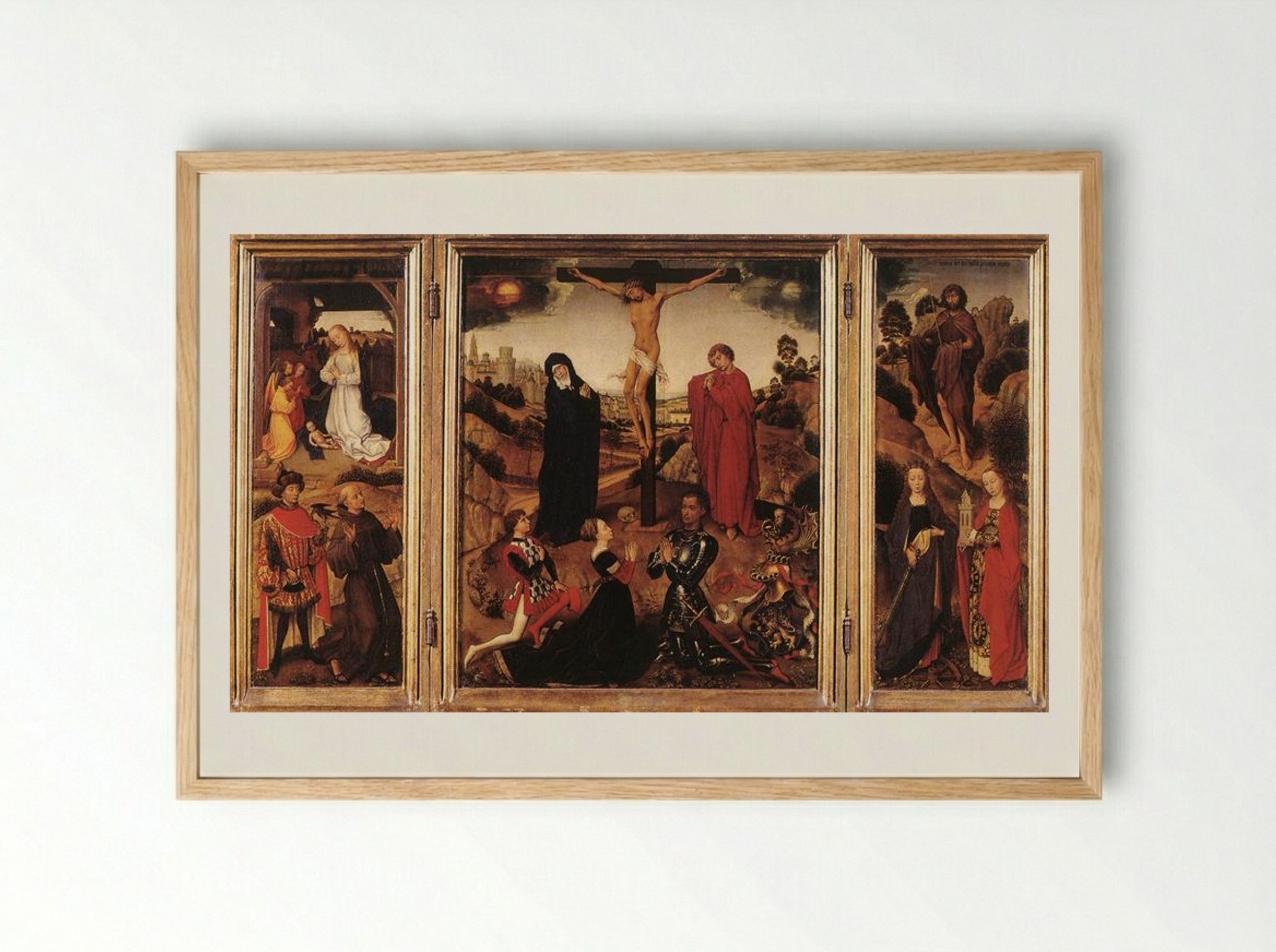Sforza Triptych - Rogier van der Weyden - Framed Print Wood