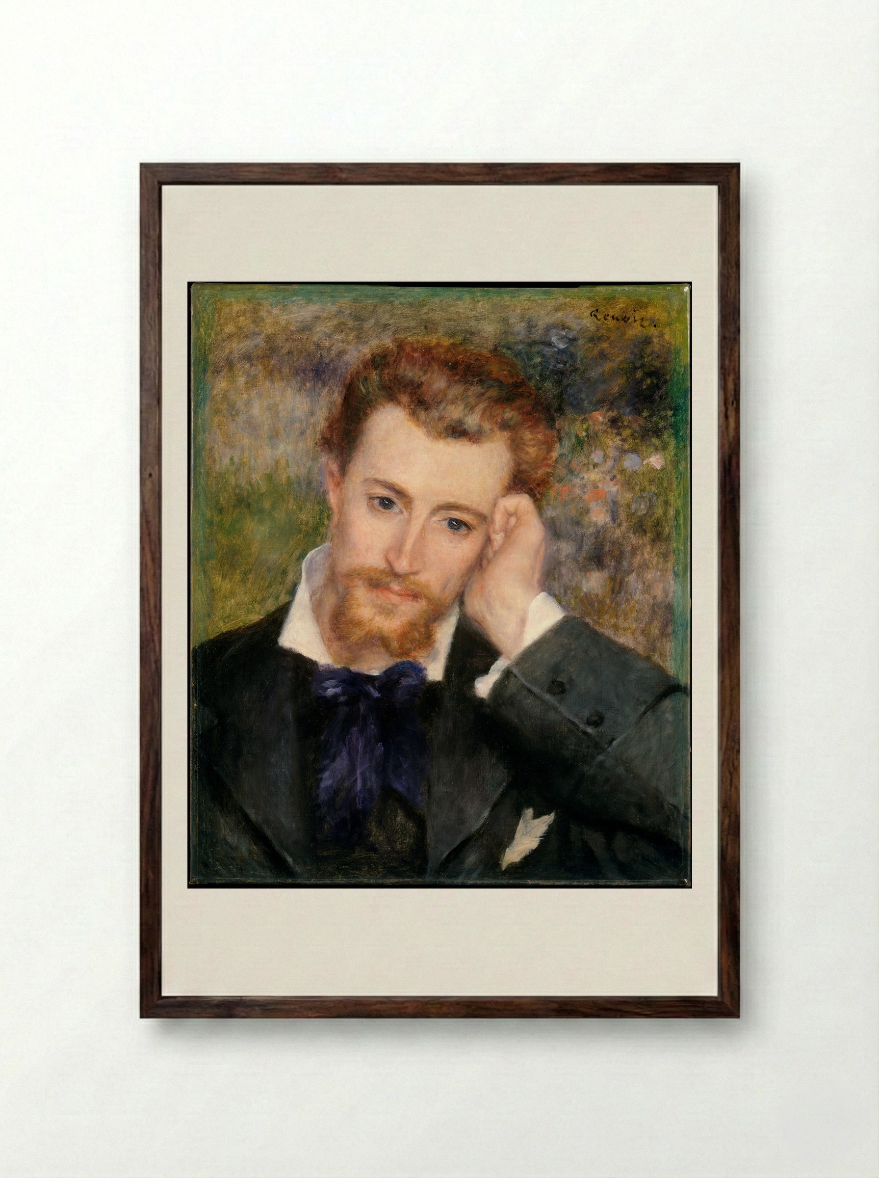 Eugène Murer (Hyacinthe-Eugène Meunier) - Auguste Renoir - Framed Print Dark Wood
