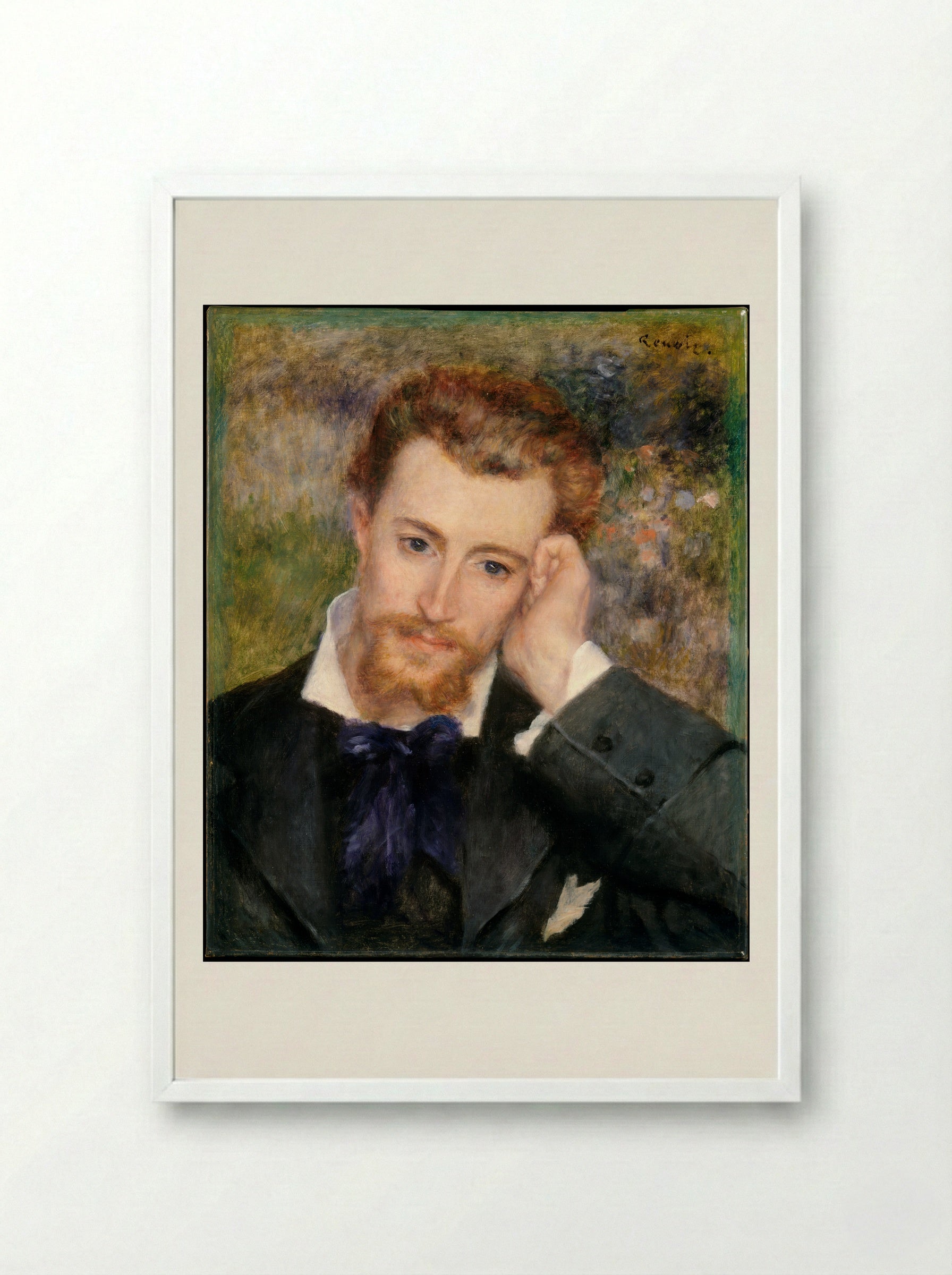 Eugène Murer (Hyacinthe-Eugène Meunier) - Auguste Renoir - Framed Print White