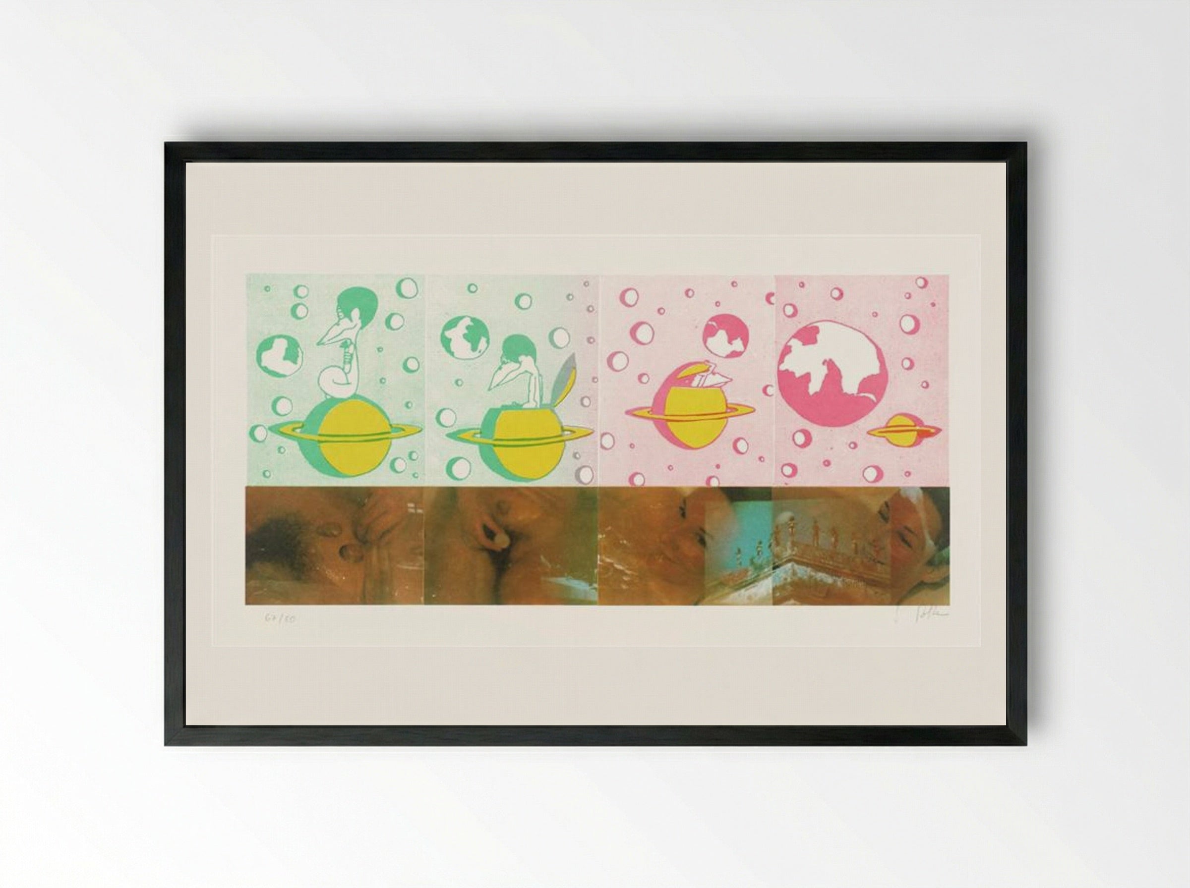 Hallo Shiva - Sigmar Polke - Framed Print Black
