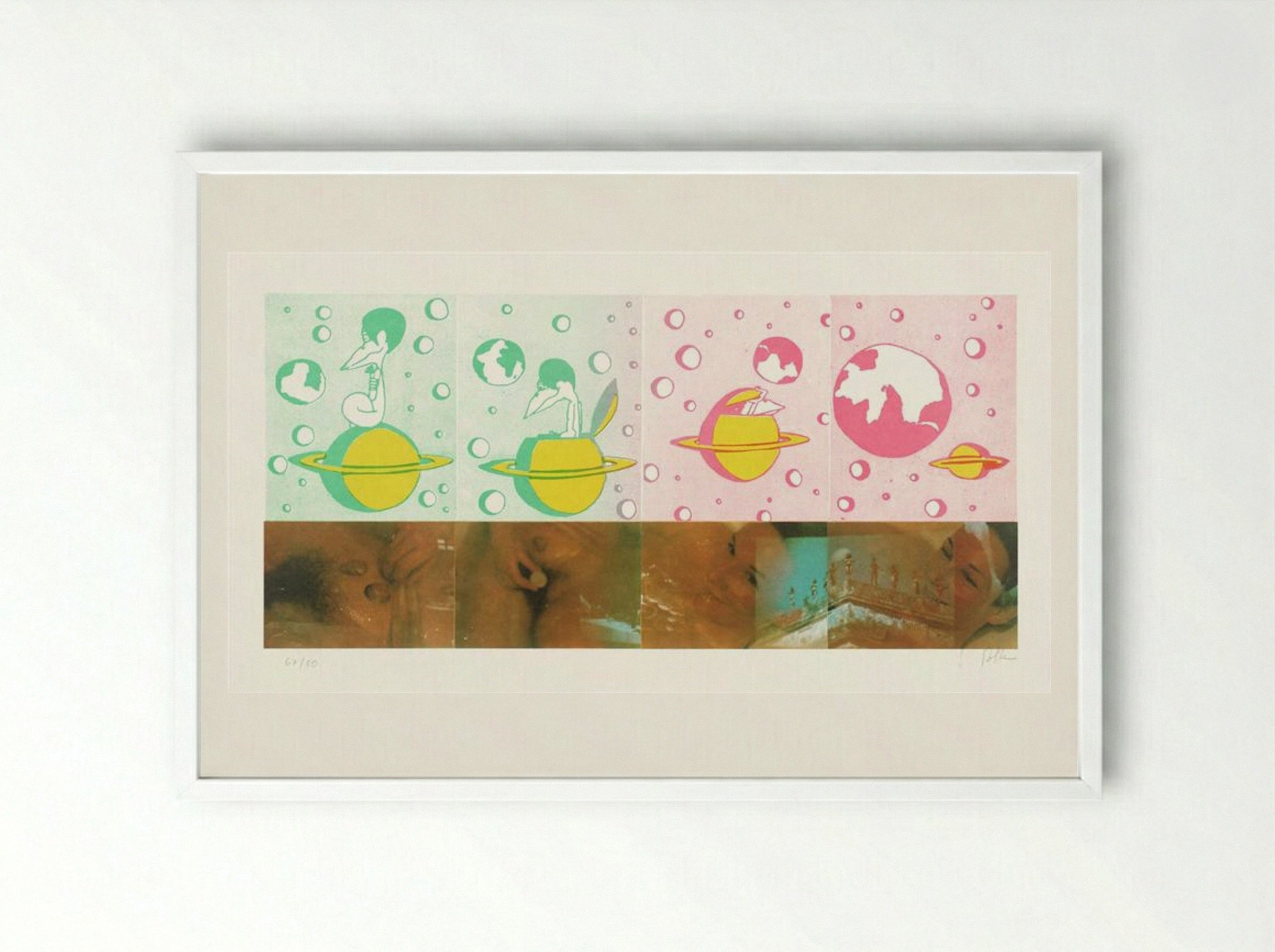 Hallo Shiva - Sigmar Polke - Framed Print White