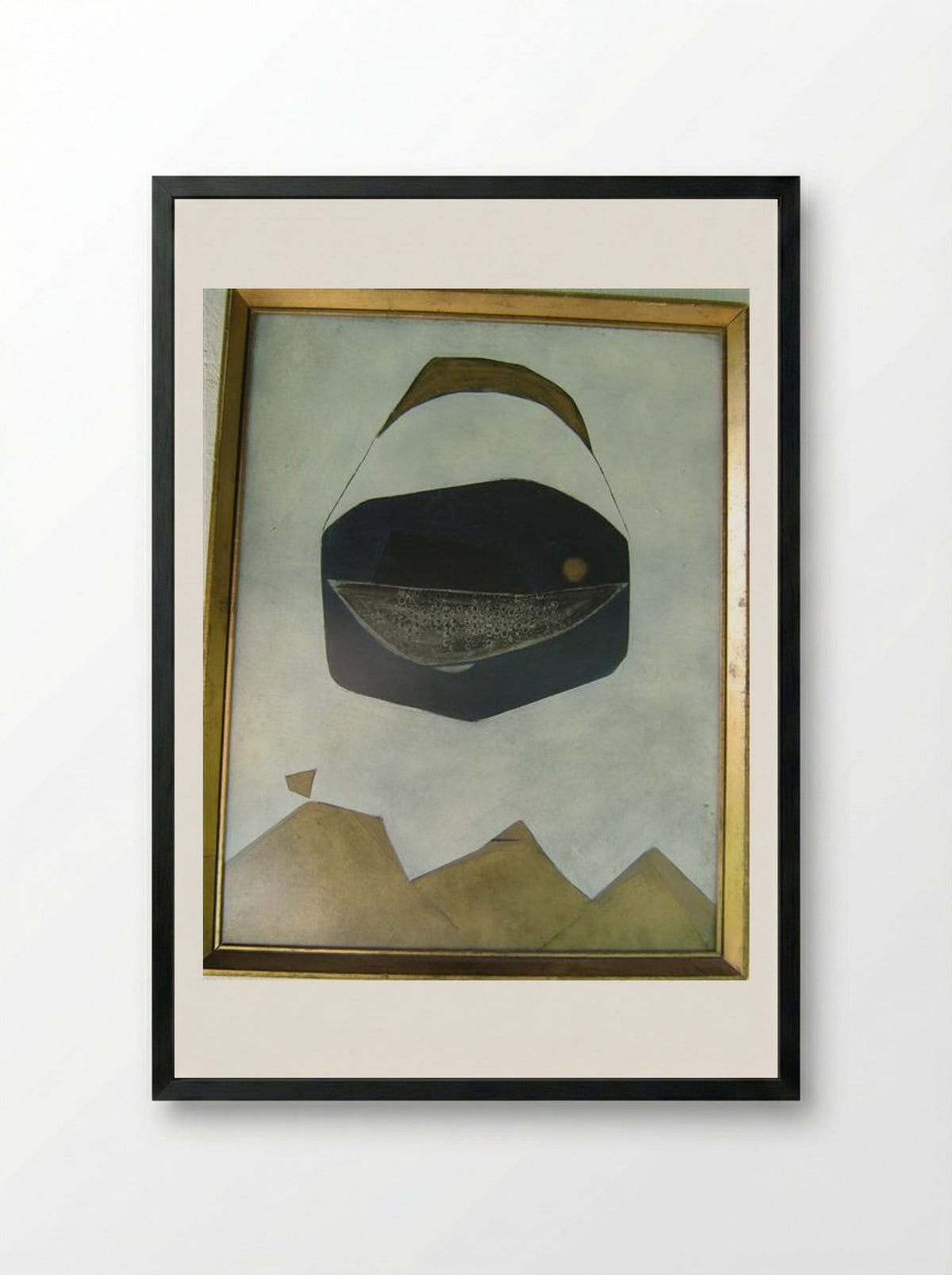 Jonas and the Whale - Endre Bálint - Framed Print Black
