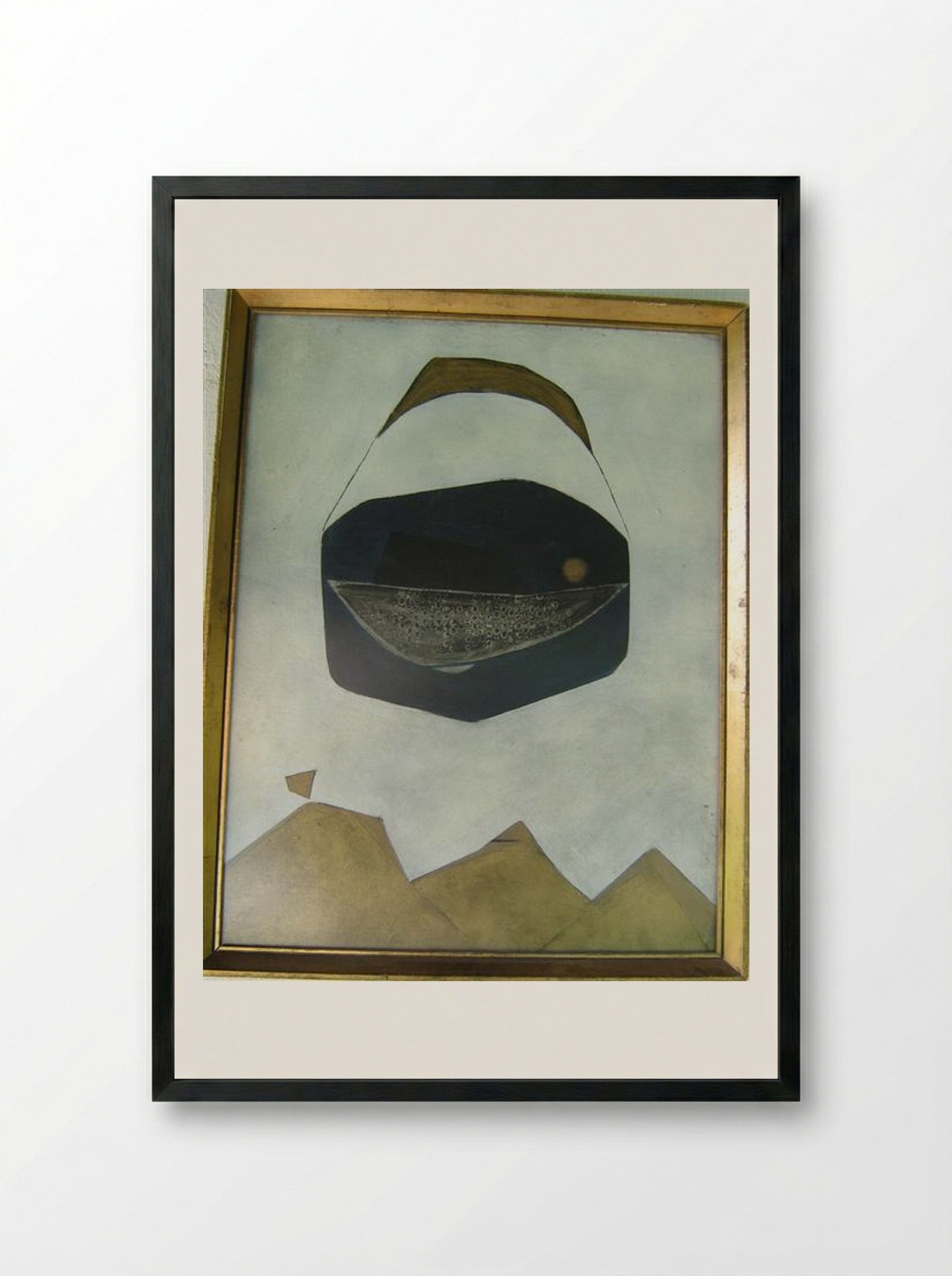 Jonas and the Whale - Endre Bálint - Framed Print Black