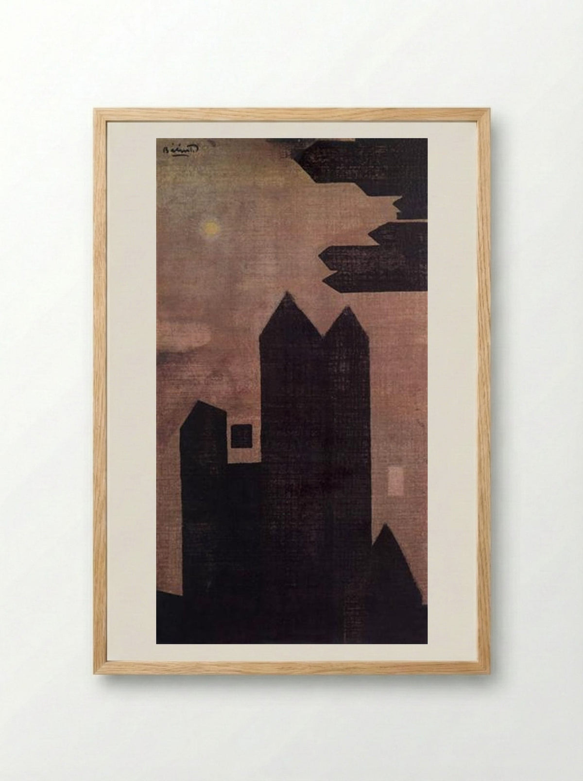 Houses at Hastings - Endre Bálint - Framed Print Wood