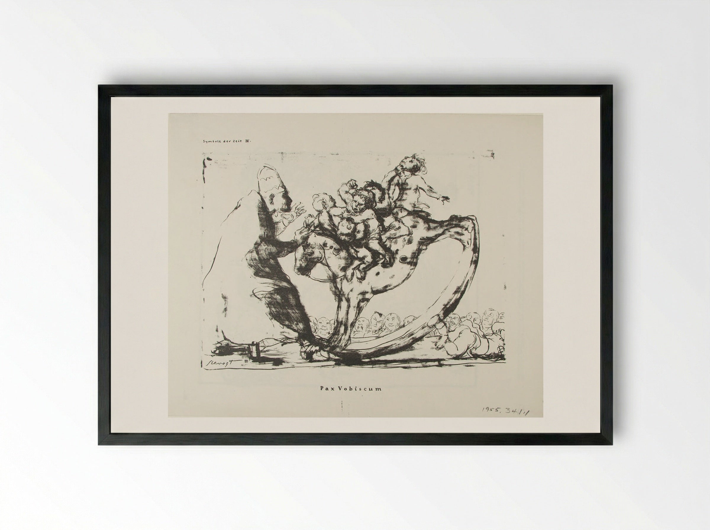 Pax Vobiscum - Max Slevogt - Framed Print Black