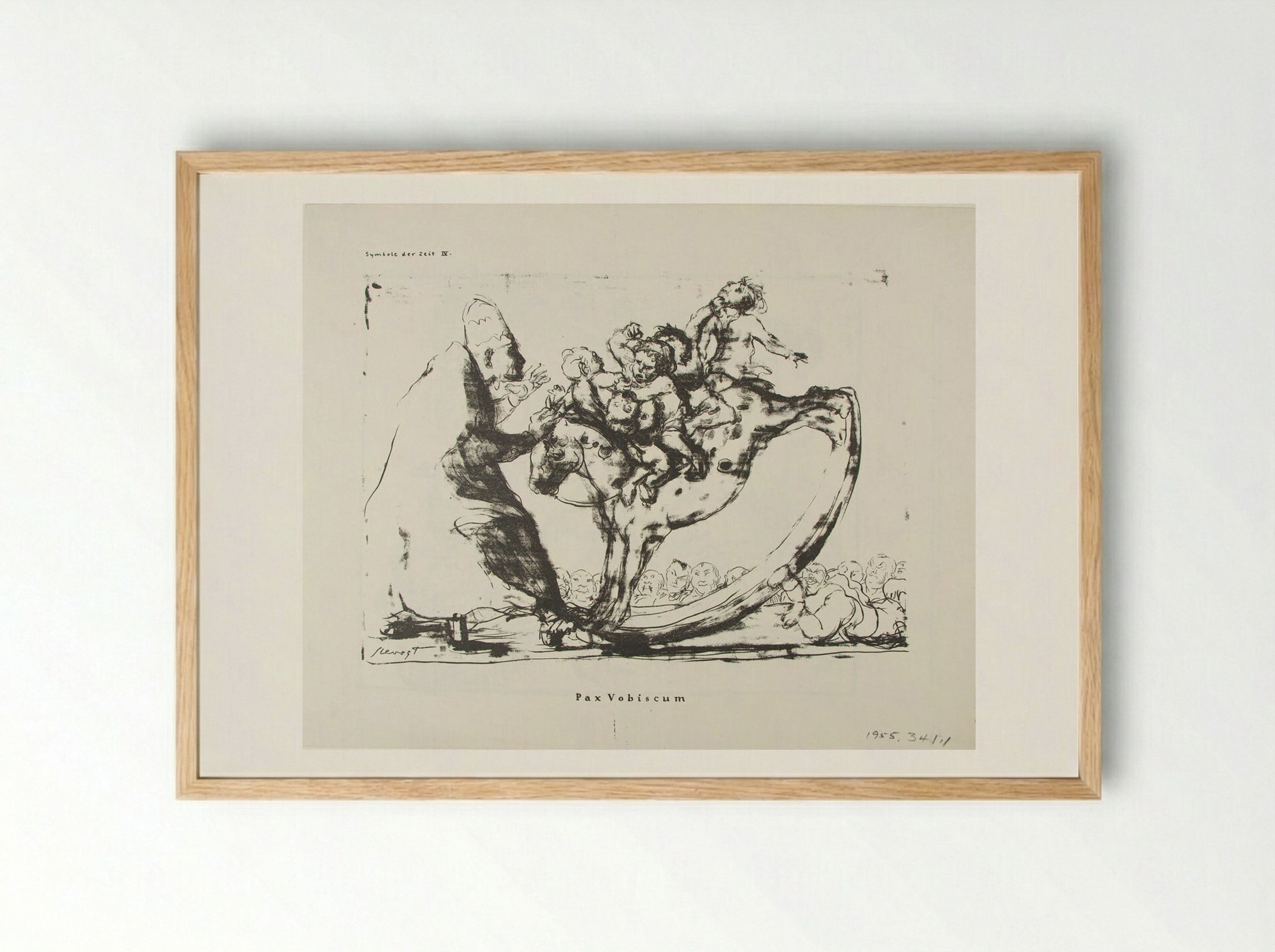 Pax Vobiscum - Max Slevogt - Framed Print Wood