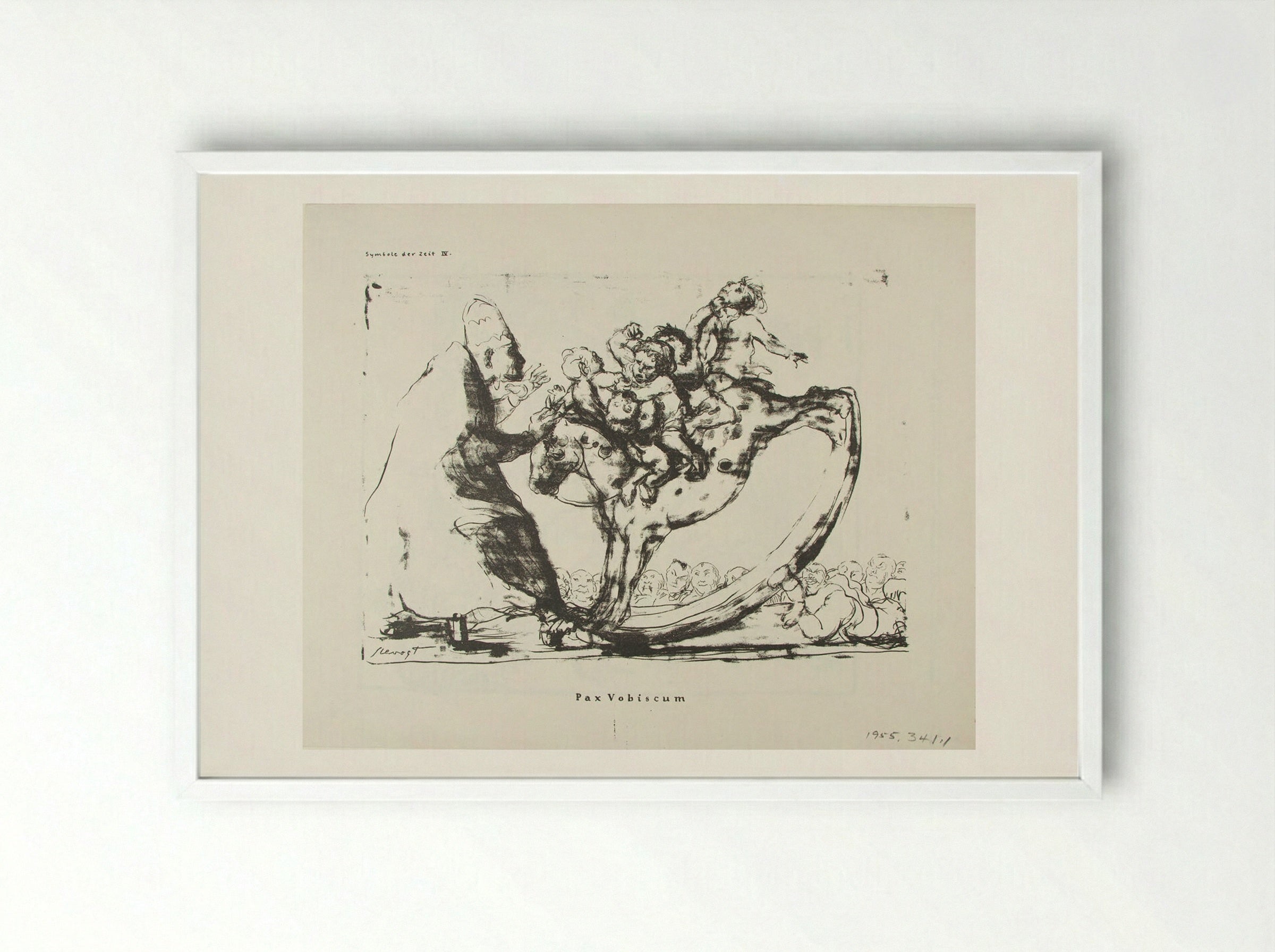 Pax Vobiscum - Max Slevogt - Framed Print White