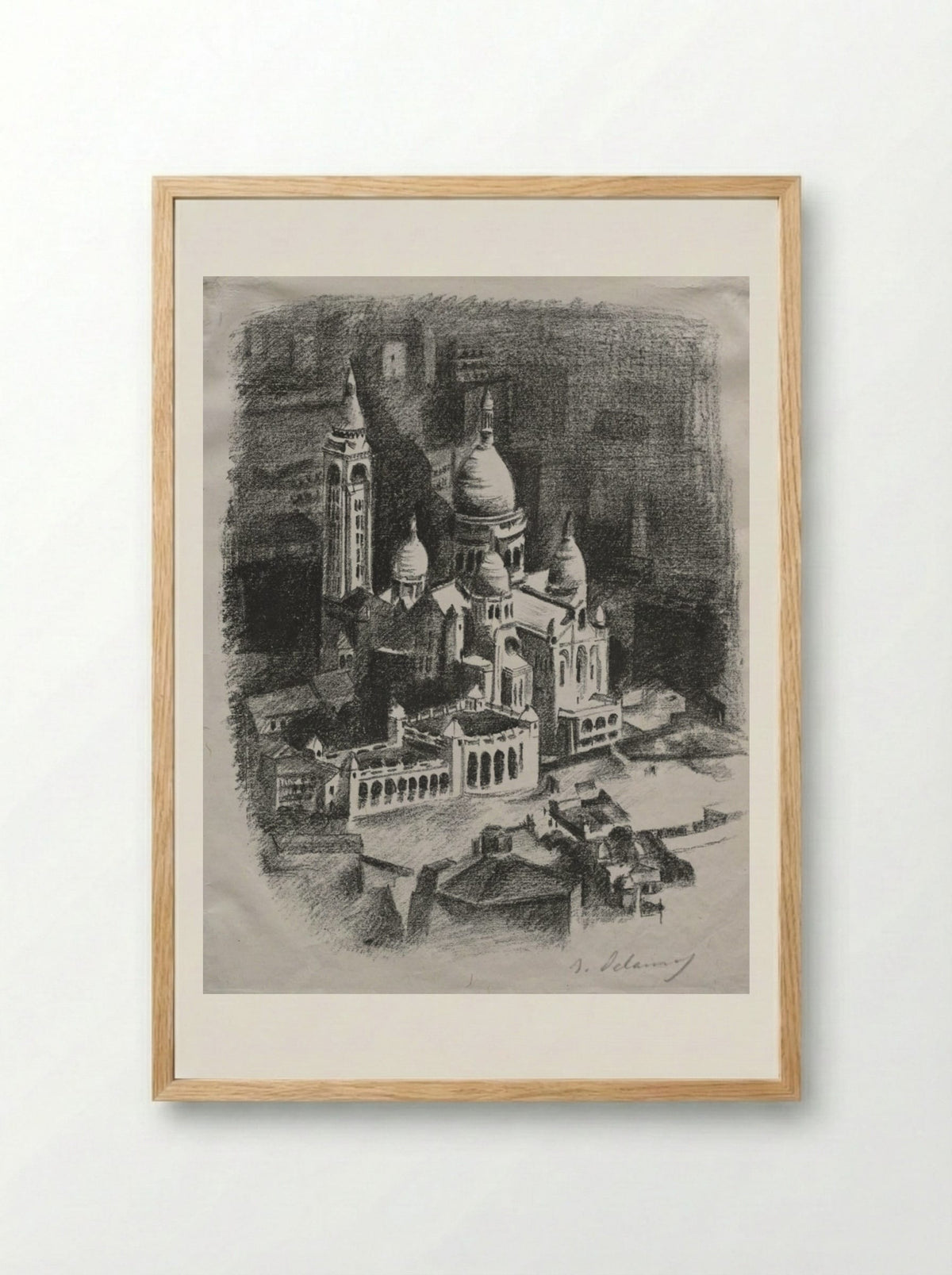 Allo Paris: Frontispiece - Robert Delaunay - Framed Print Wood