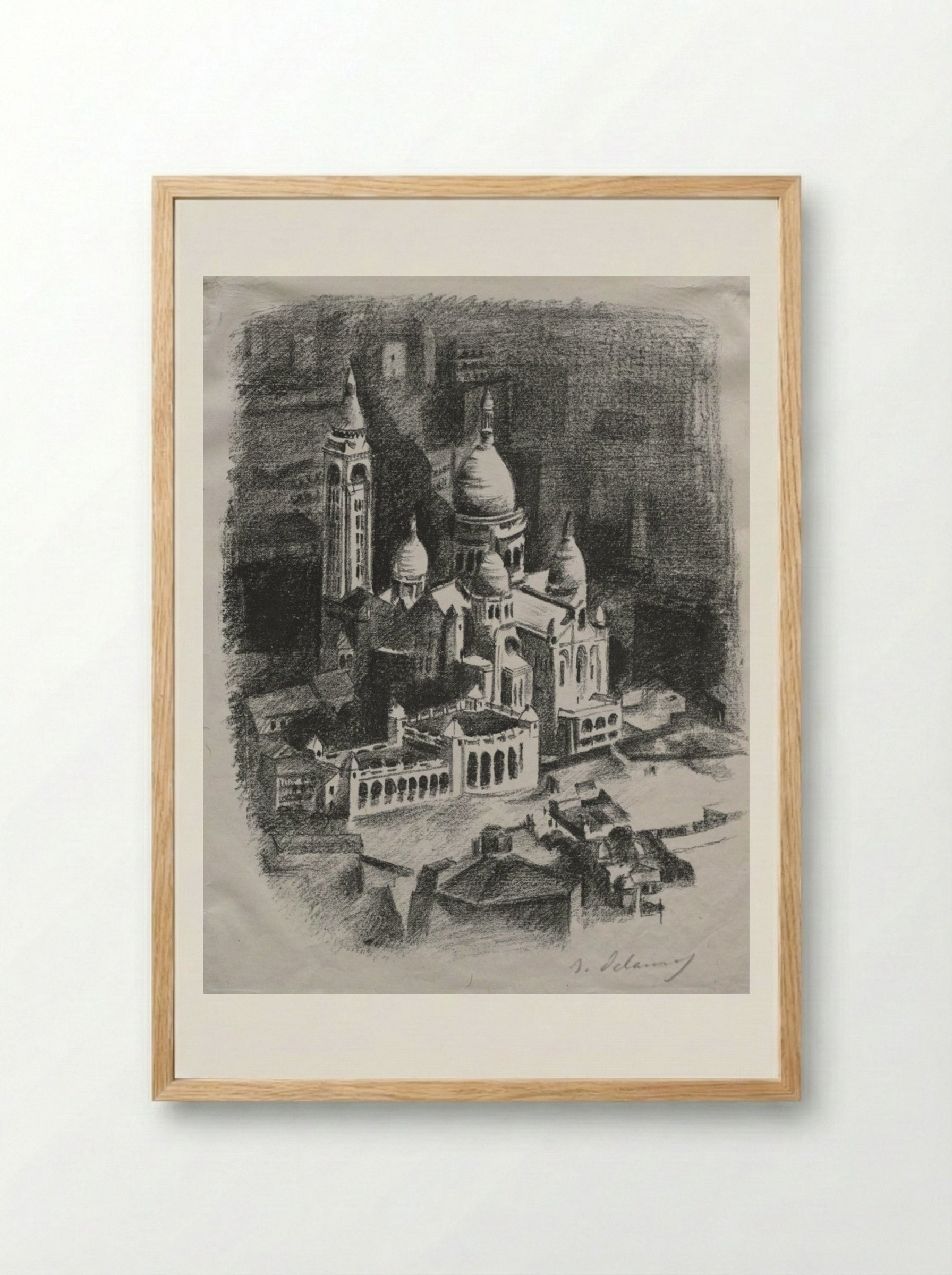 Allo Paris: Frontispiece - Robert Delaunay - Framed Print Wood