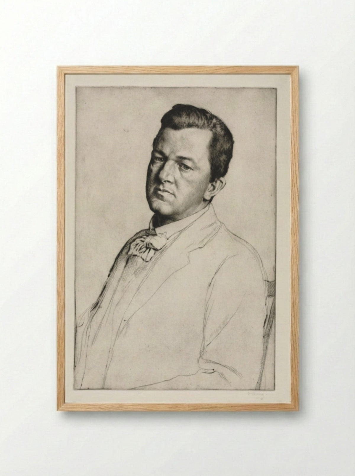 Sir Charles Holroyd - William Strang - Framed Print Wood