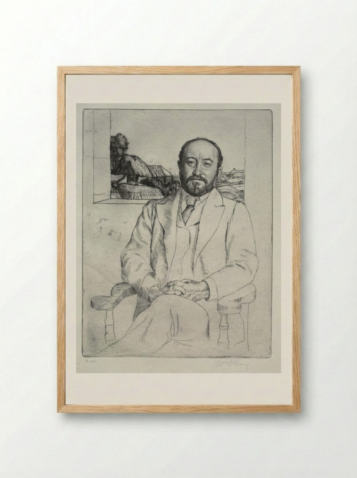 C. J. Knowles - William Strang - Framed Print Wood