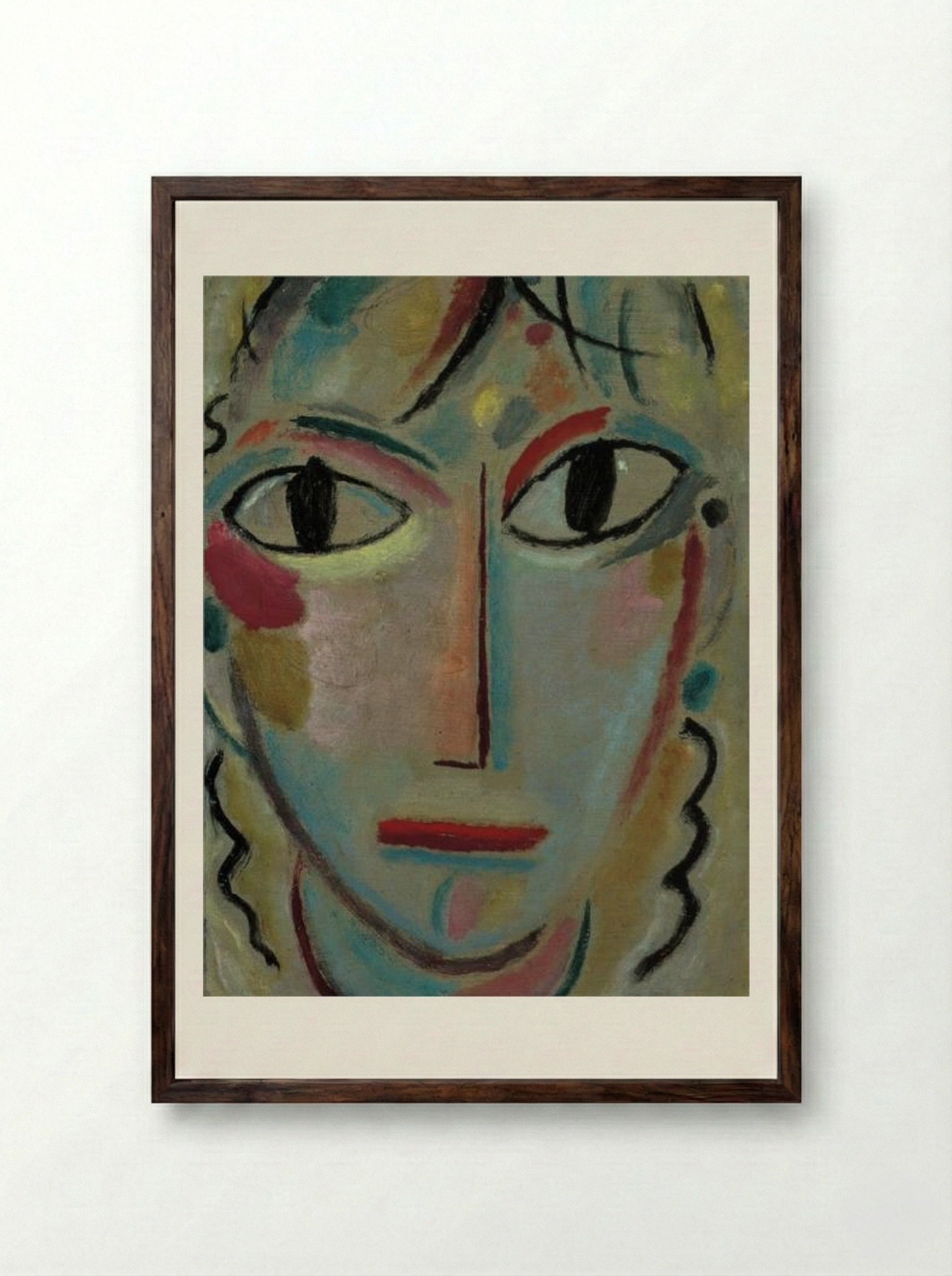 Astonishment - Alexej von Jawlensky - Framed Print Dark Wood