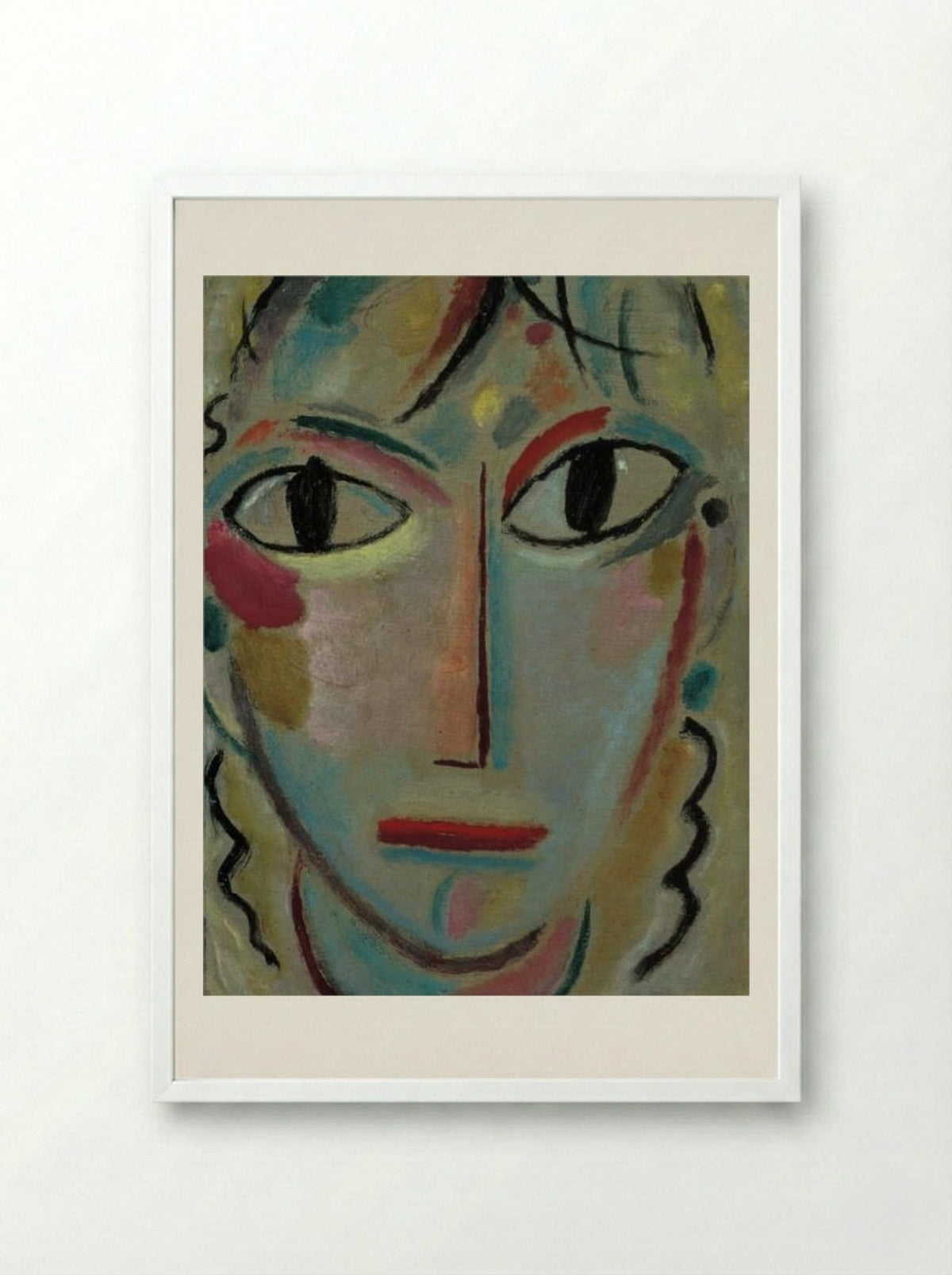 Astonishment - Alexej von Jawlensky - Framed Print White