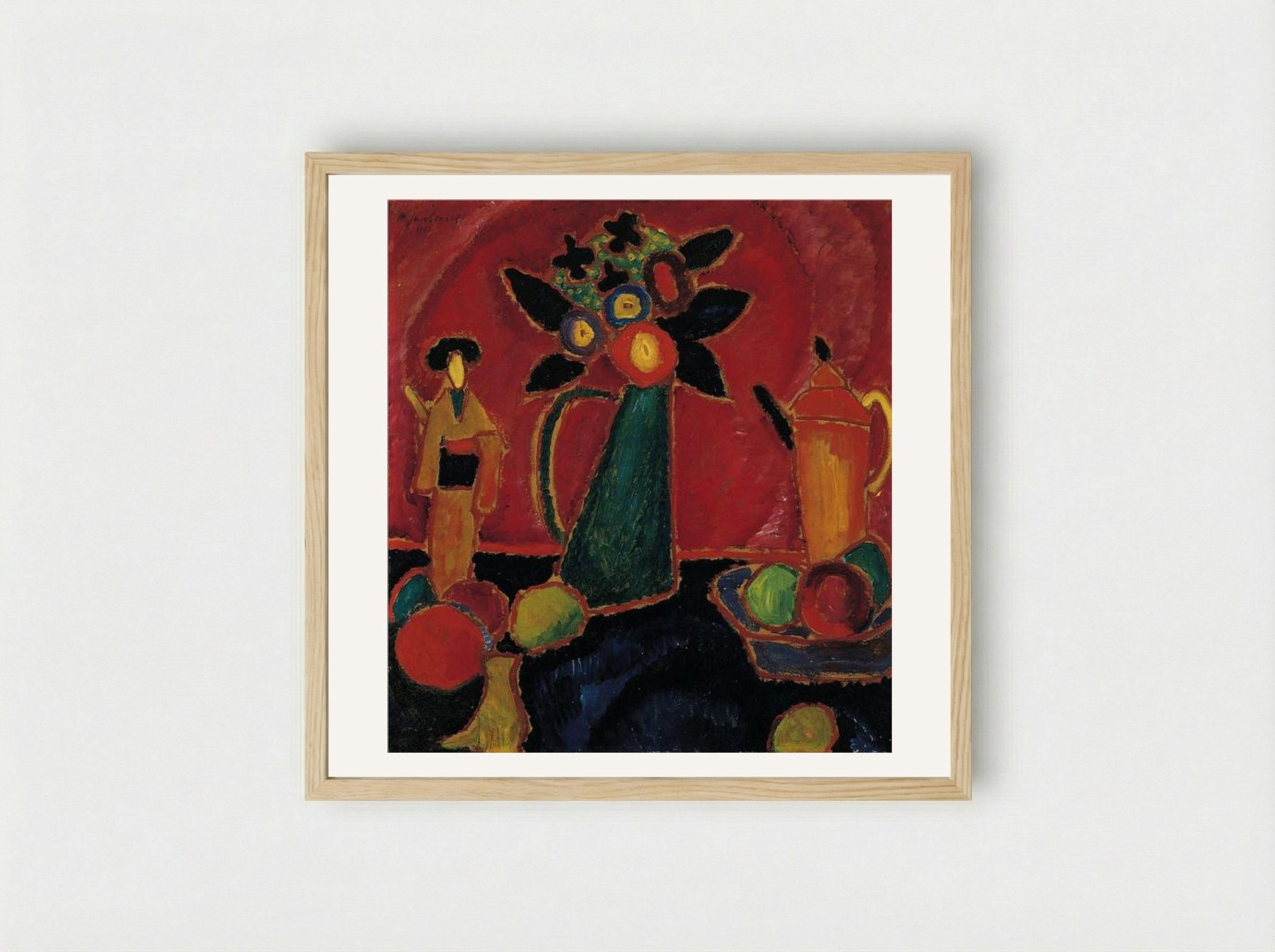Japanese Flower - Alexej von Jawlensky - Framed Print Wood