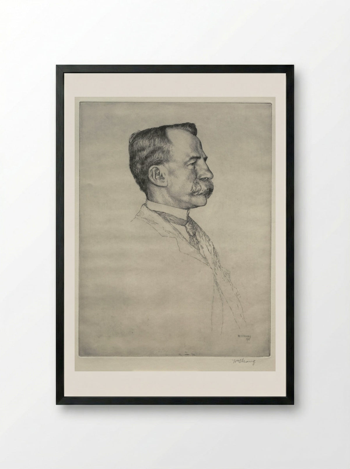 E. T. Bull - William Strang - Framed Print Black