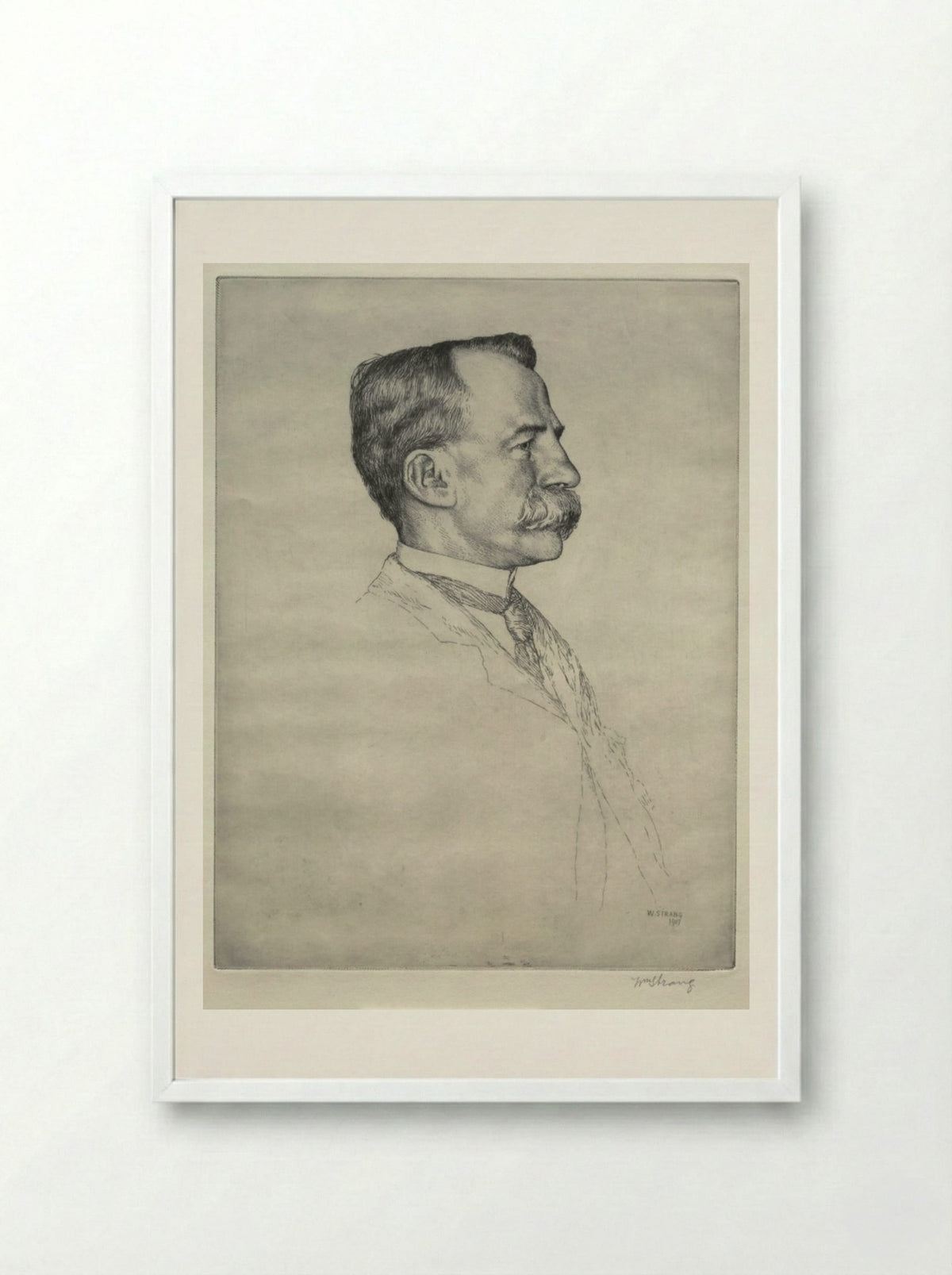 E. T. Bull - William Strang - Framed Print White