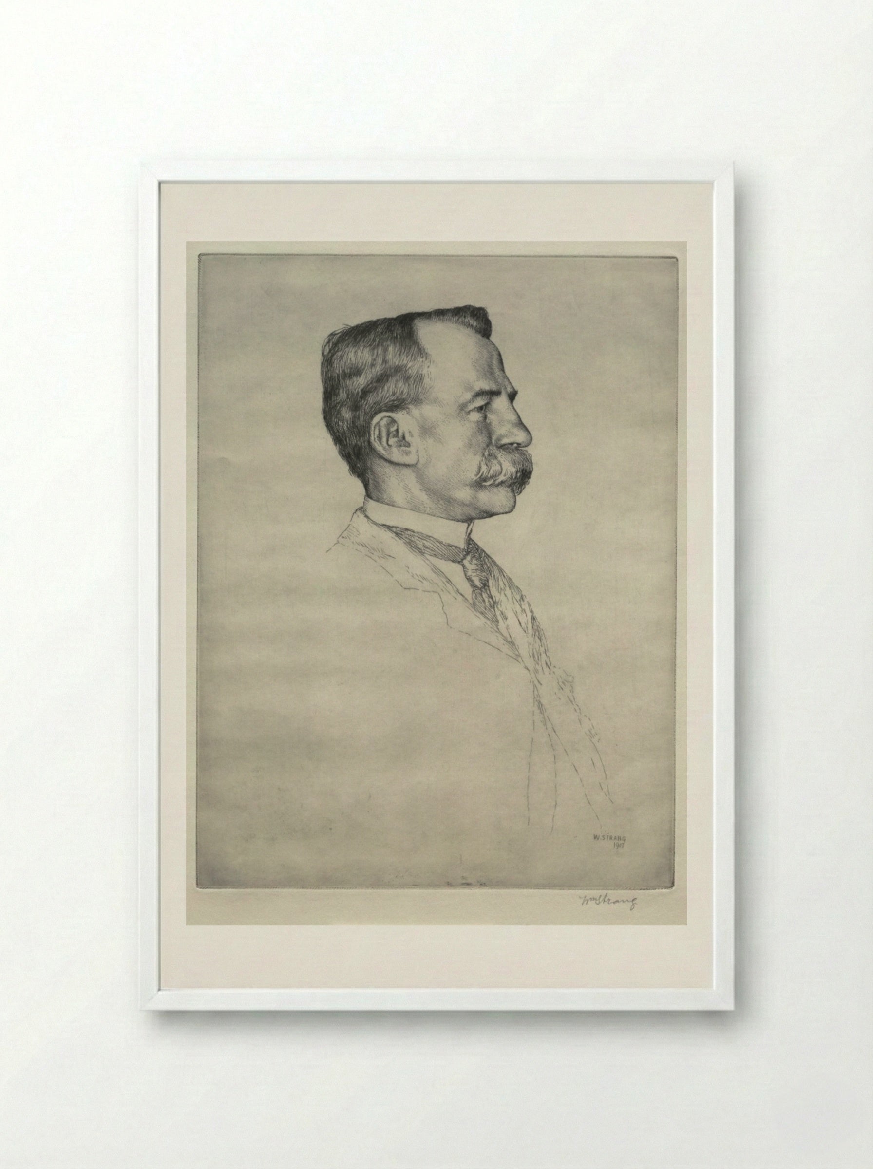 E. T. Bull - William Strang - Framed Print White
