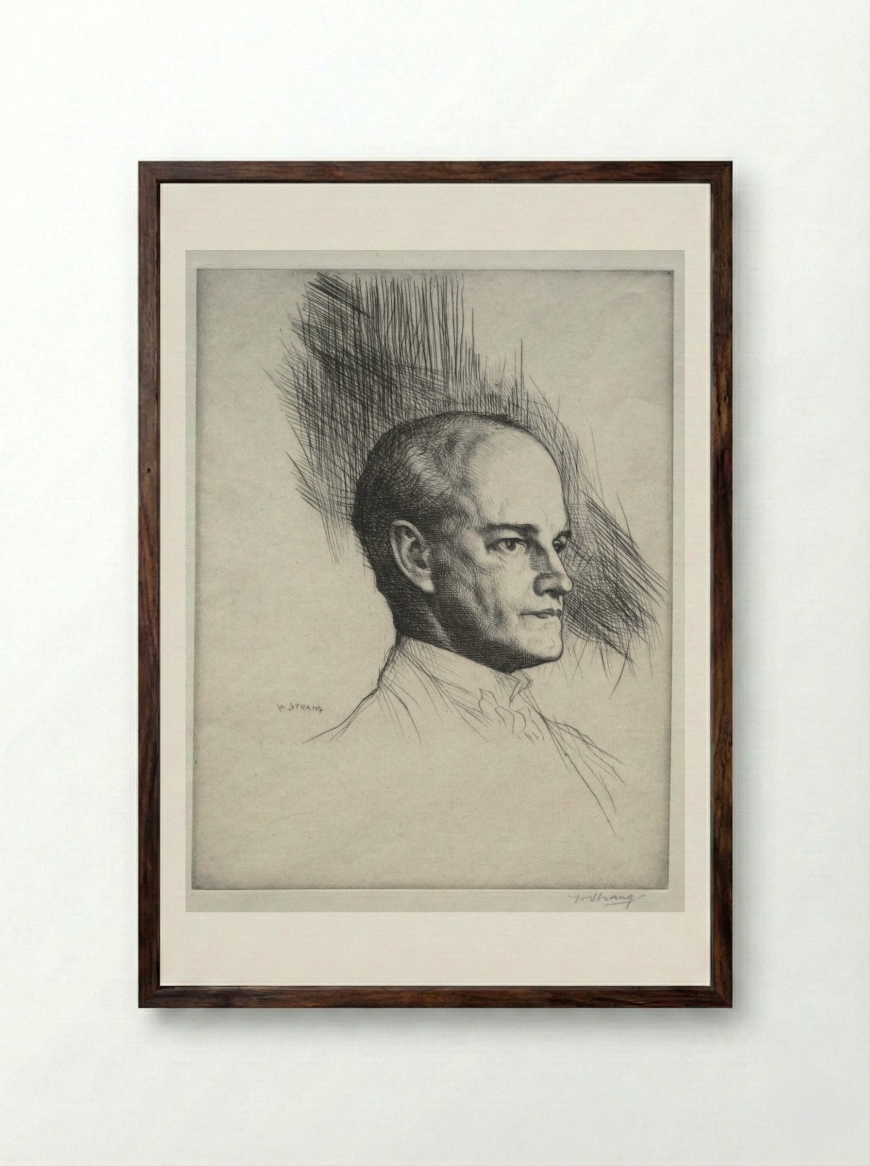 John Galsworthy - William Strang - Framed Print Dark Wood