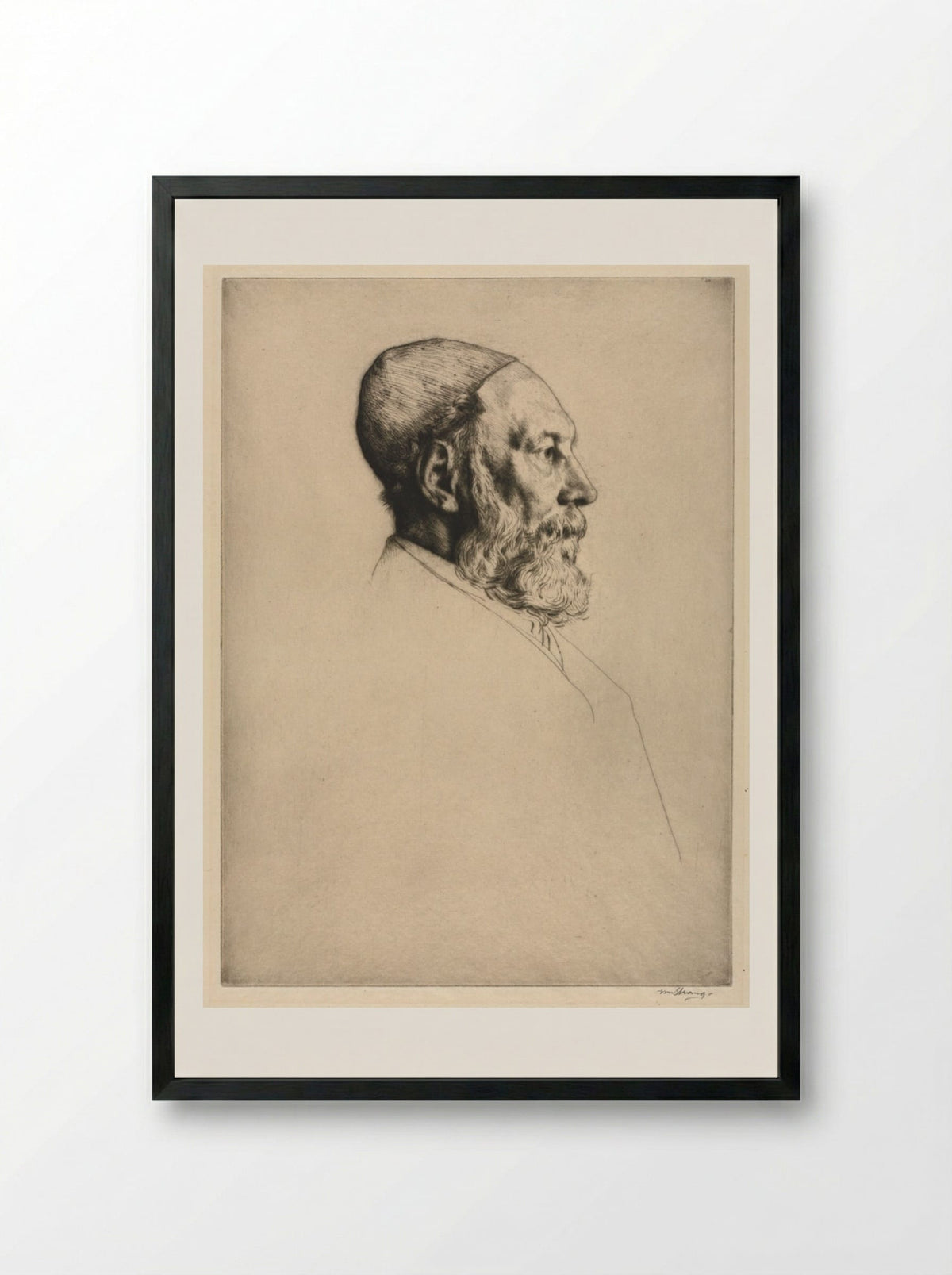 Frederick Goulding - William Strang - Framed Print Black